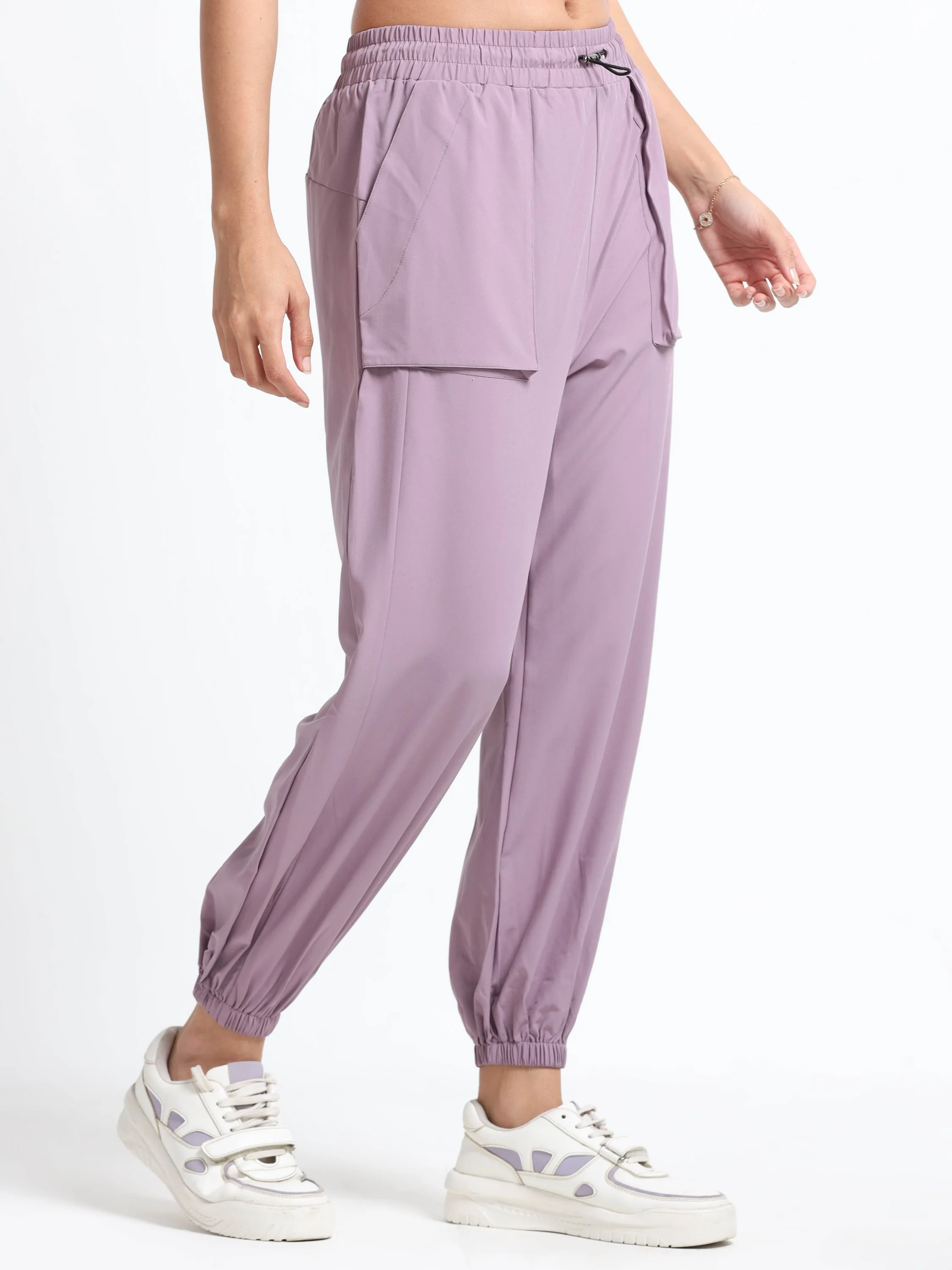 Women Purple Relaxed Track Pants - Image 2