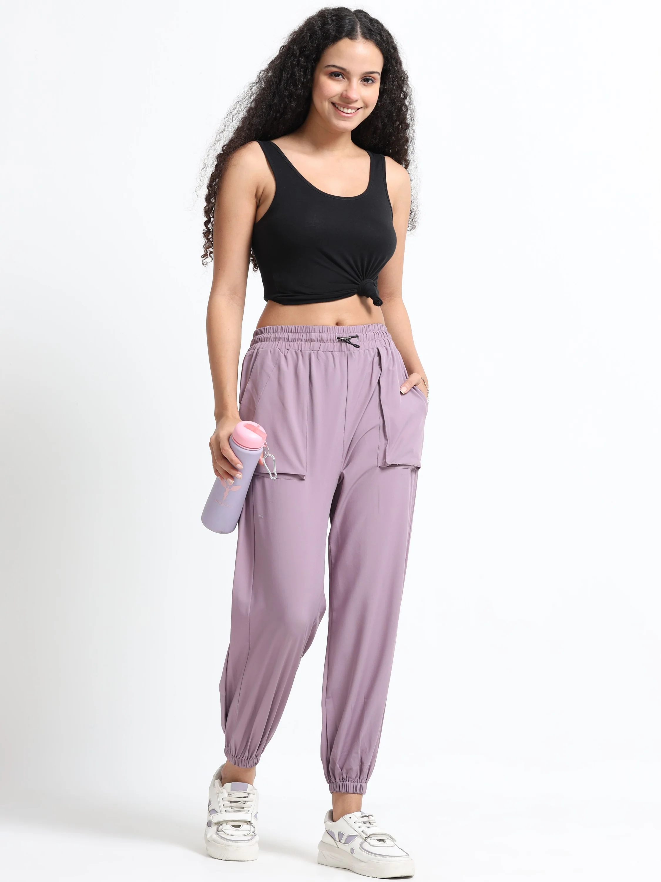Women Purple Relaxed Track Pants - Image 5