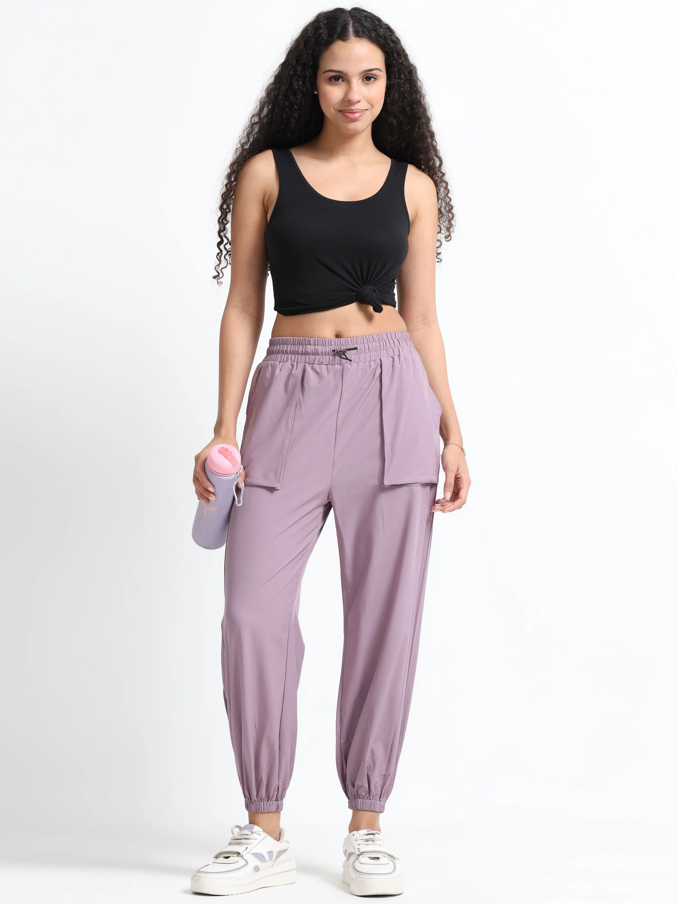 Women Purple Relaxed Track Pants - Image 6