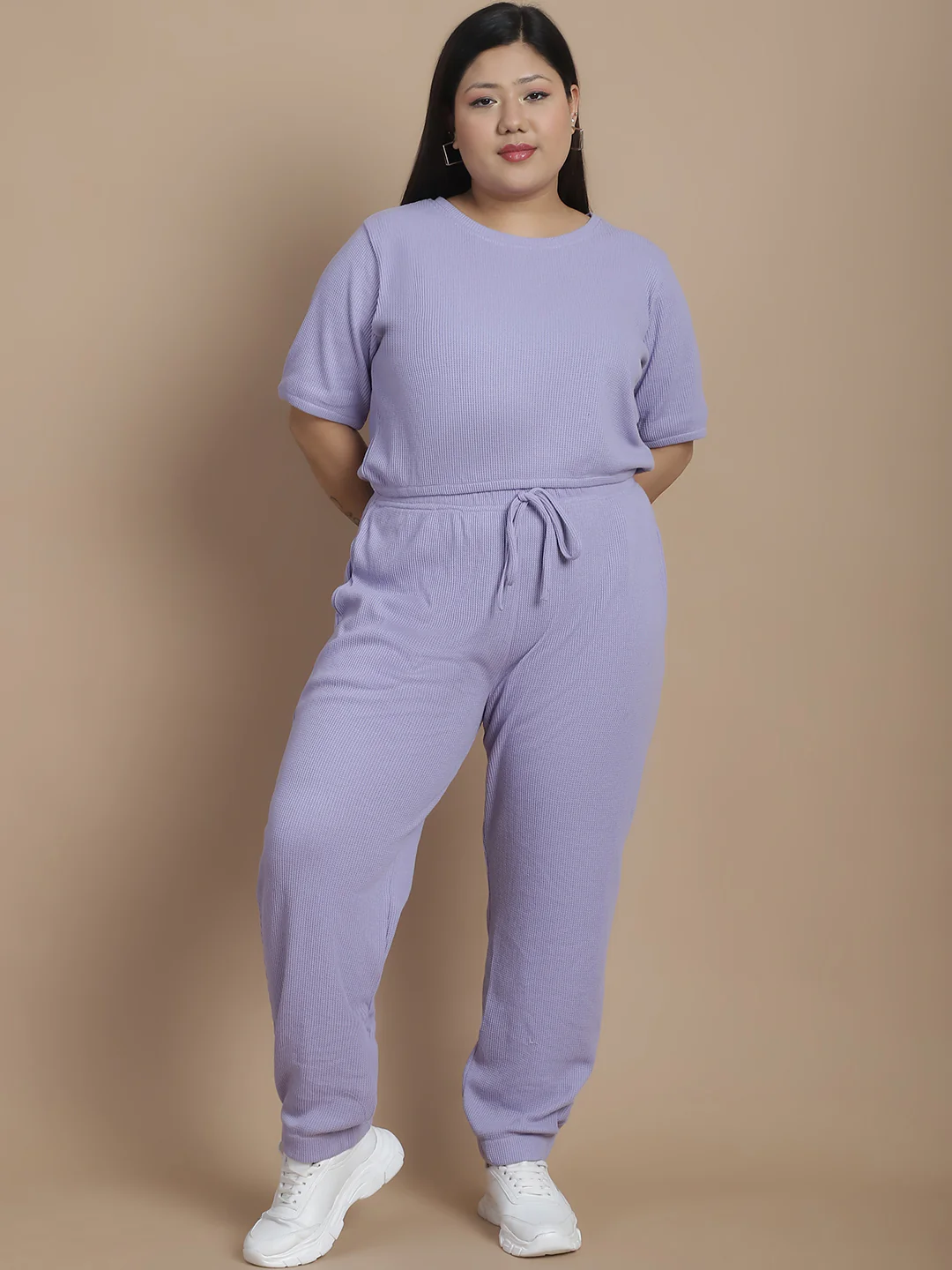 Women Purple Textured co-ords - Image 4