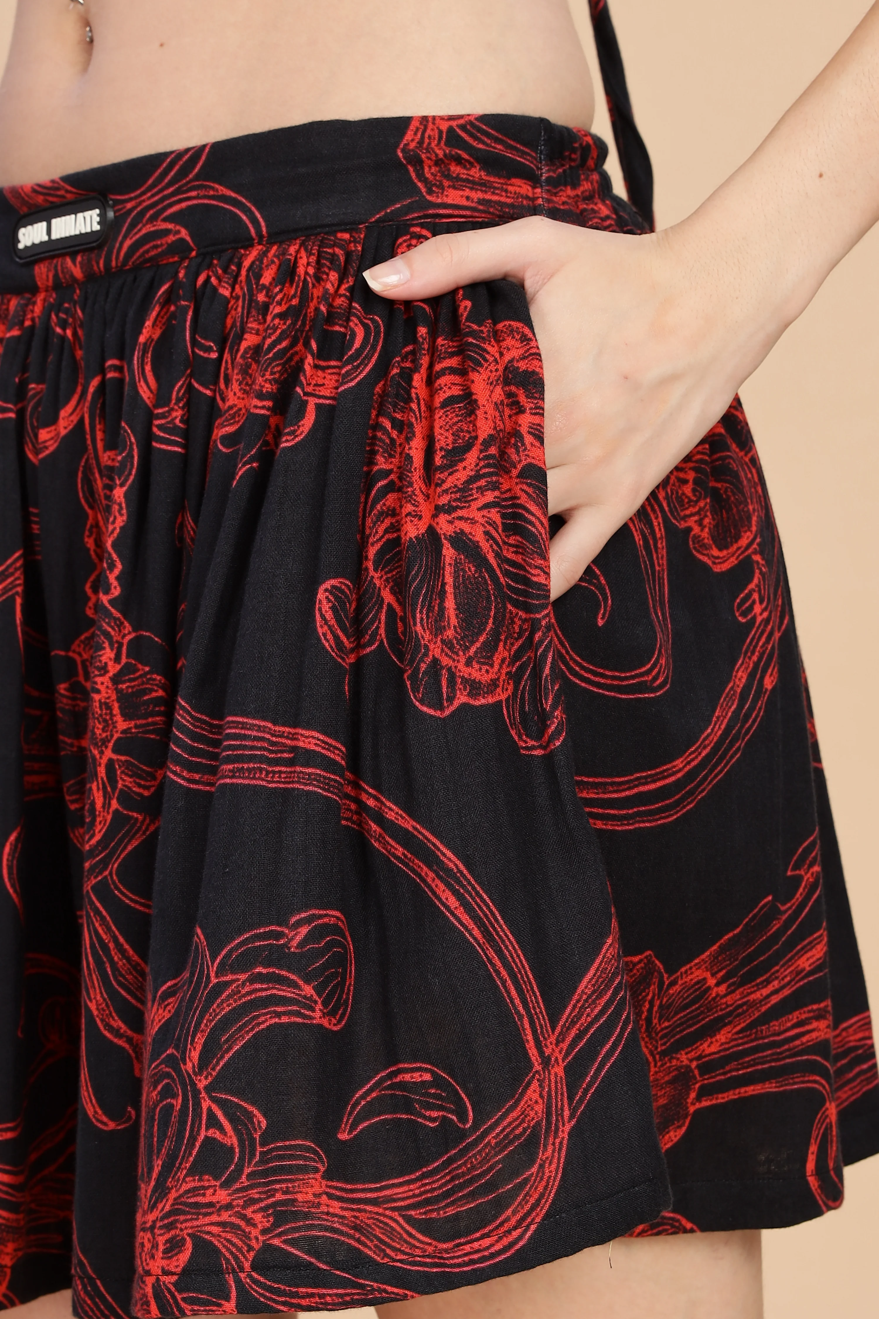 Women Raging Bloom Gauge Cotton Co-Ord Set - Image 7
