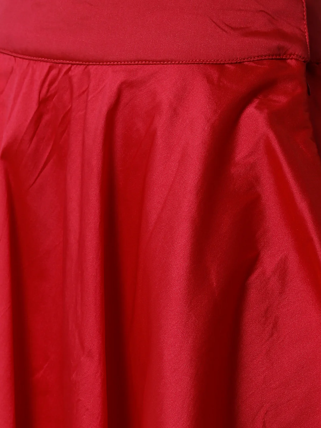 Women Red Festive Skirt - Image 5