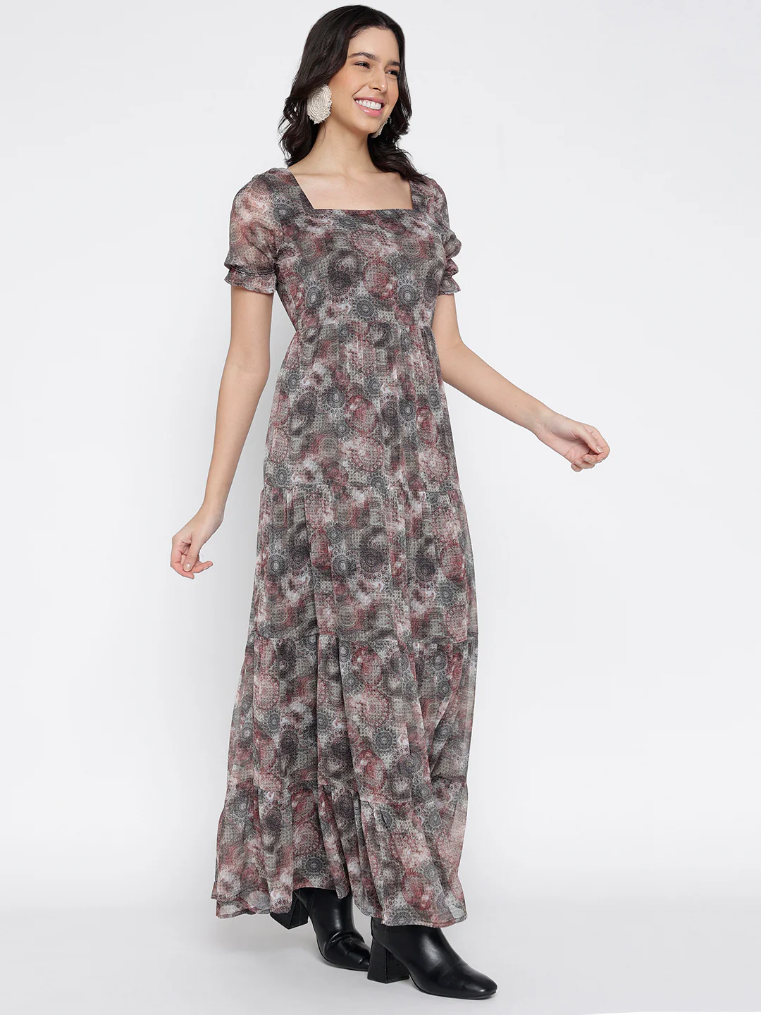 Women Red Miles Of Style Maxi Dress - Image 6