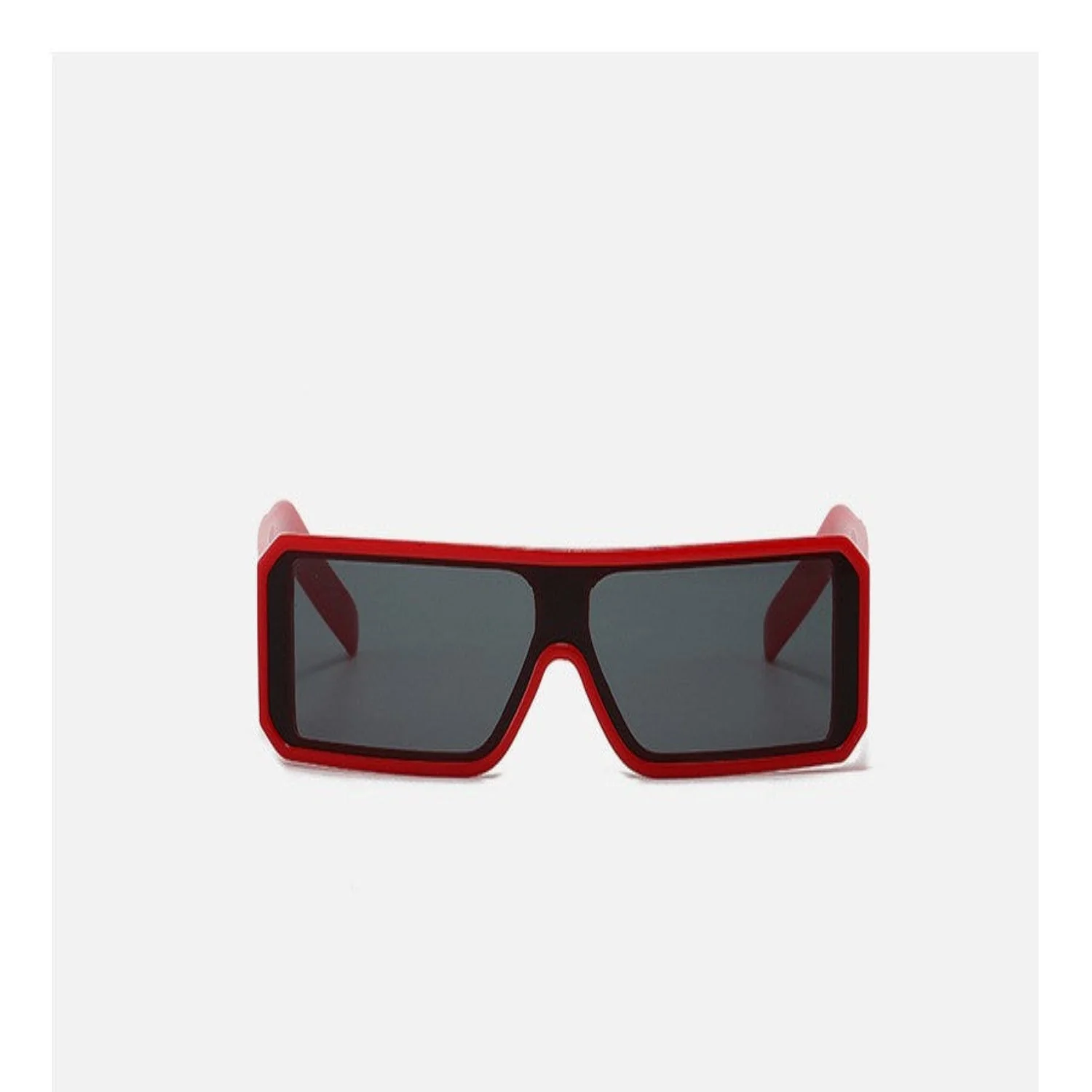 Women Red Rectangular Lens Sunglasses - Image 3