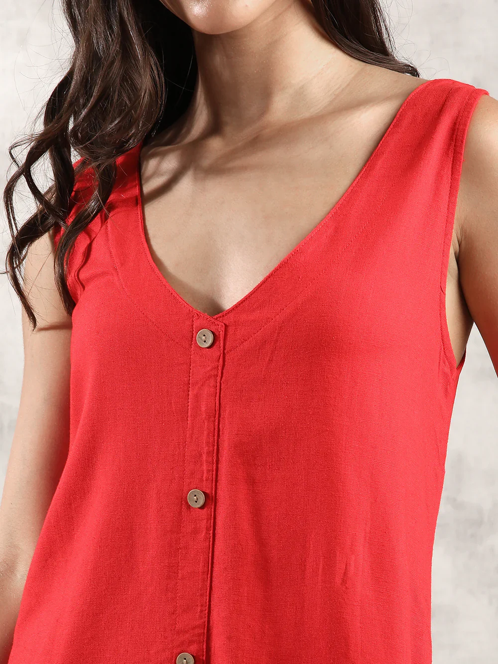 Women Red Regular Fit Dress - Image 6