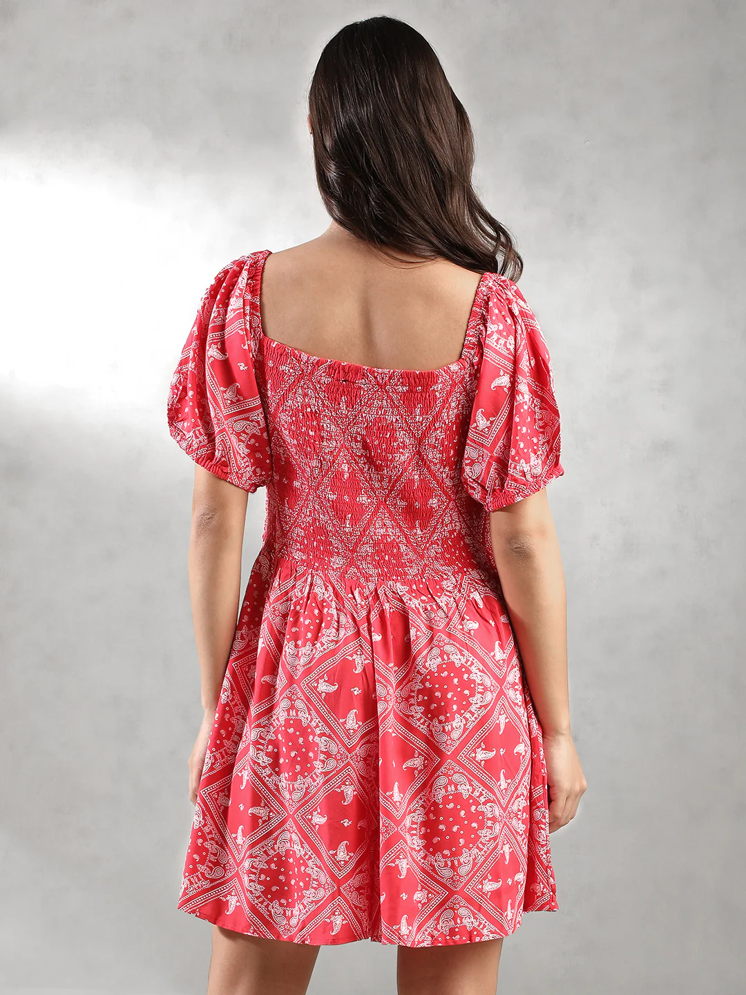 Women Printed Romper with Pockets - Image 4