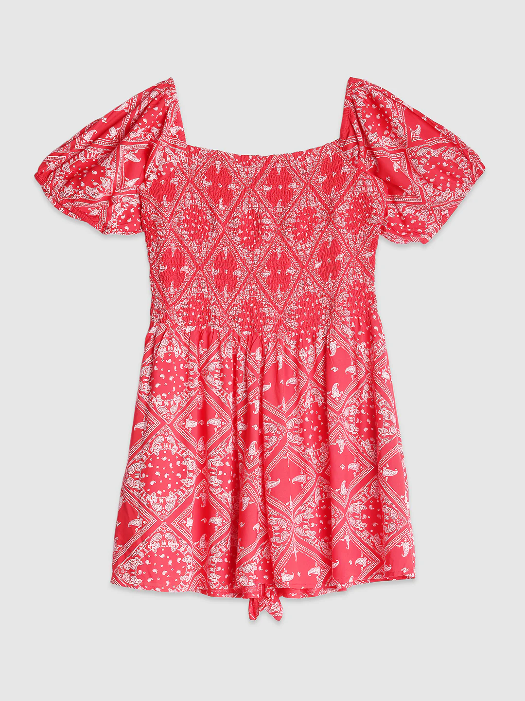 Women Printed Romper with Pockets - Image 7