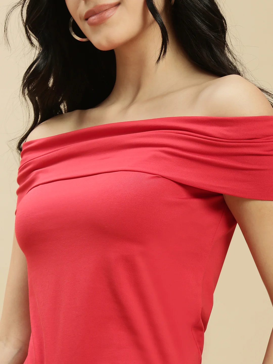 Women Red Sleeveless Top - Image 4