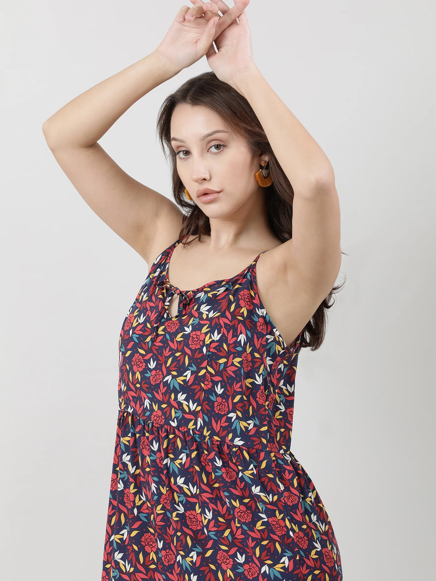 Women Printed A Line Dress - Image 6