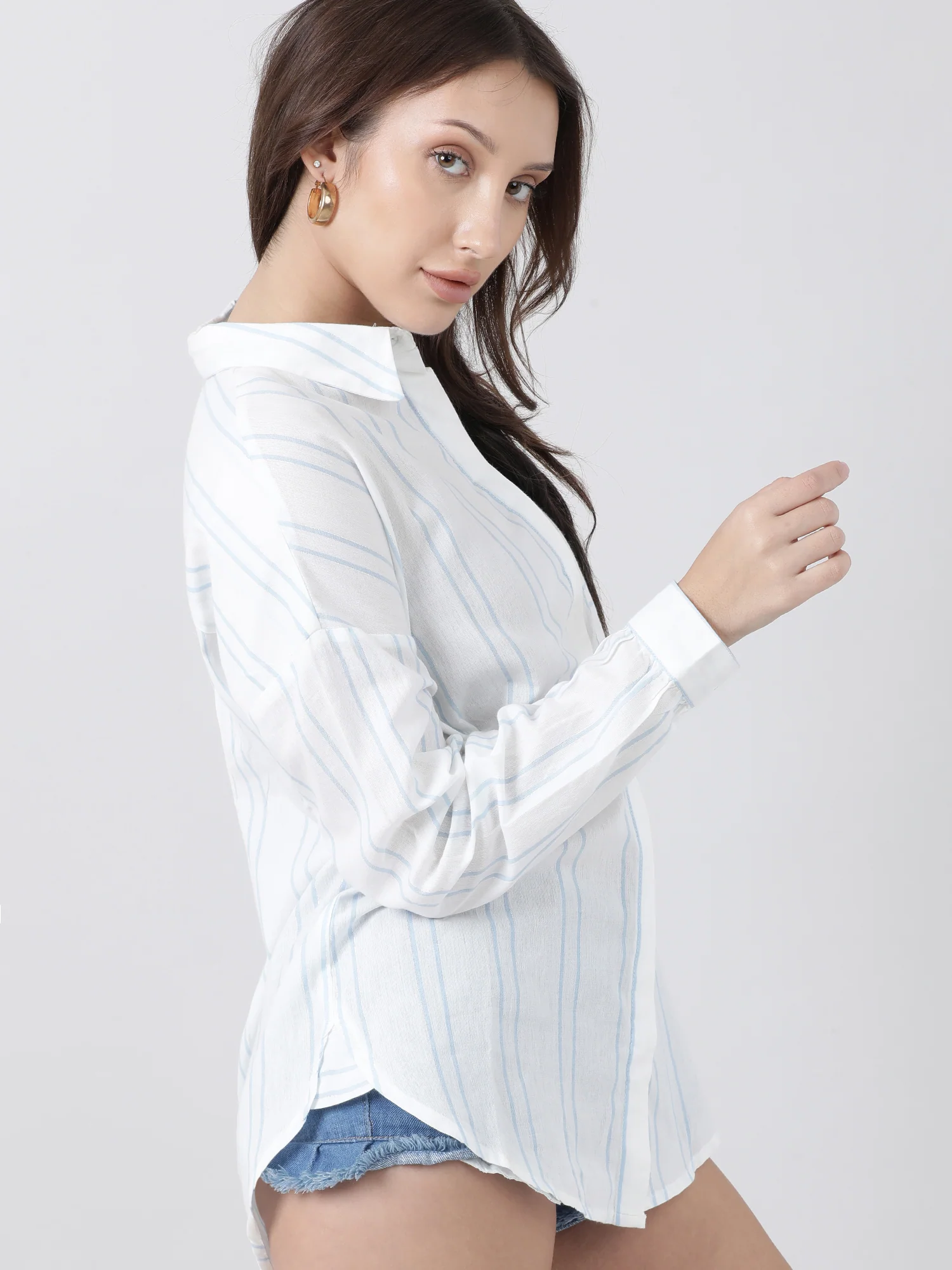 Women Regular Fit White Shirt - Image 4