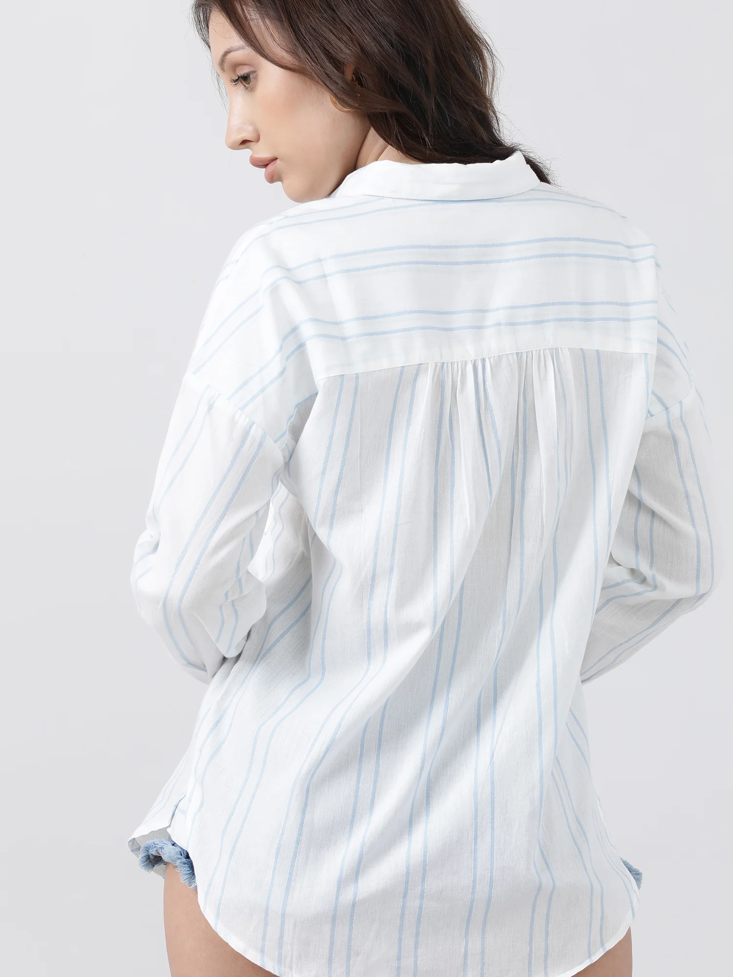 Women Regular Fit White Shirt - Image 5