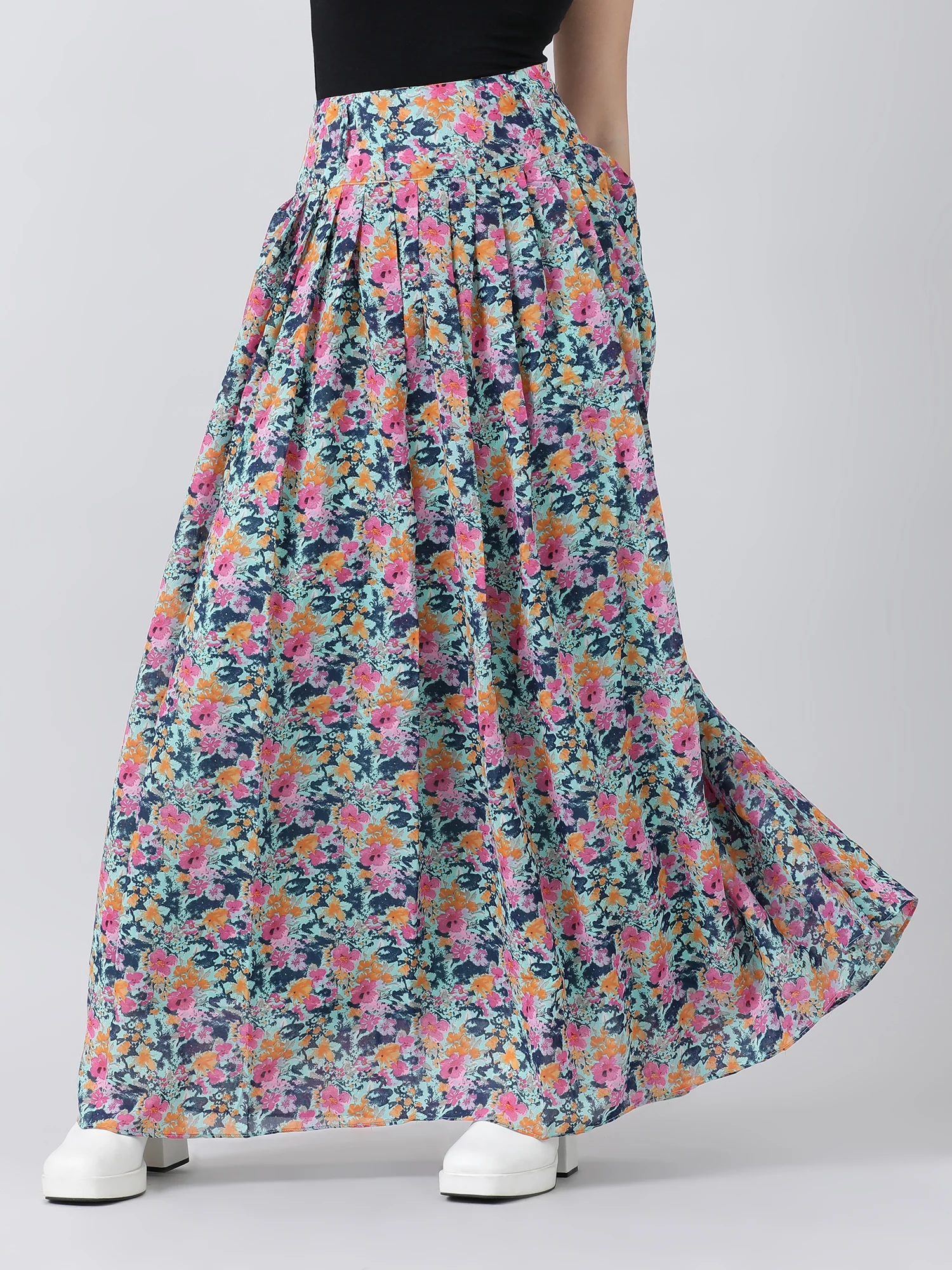 Women  Floral Maxi Skirt - Image 6