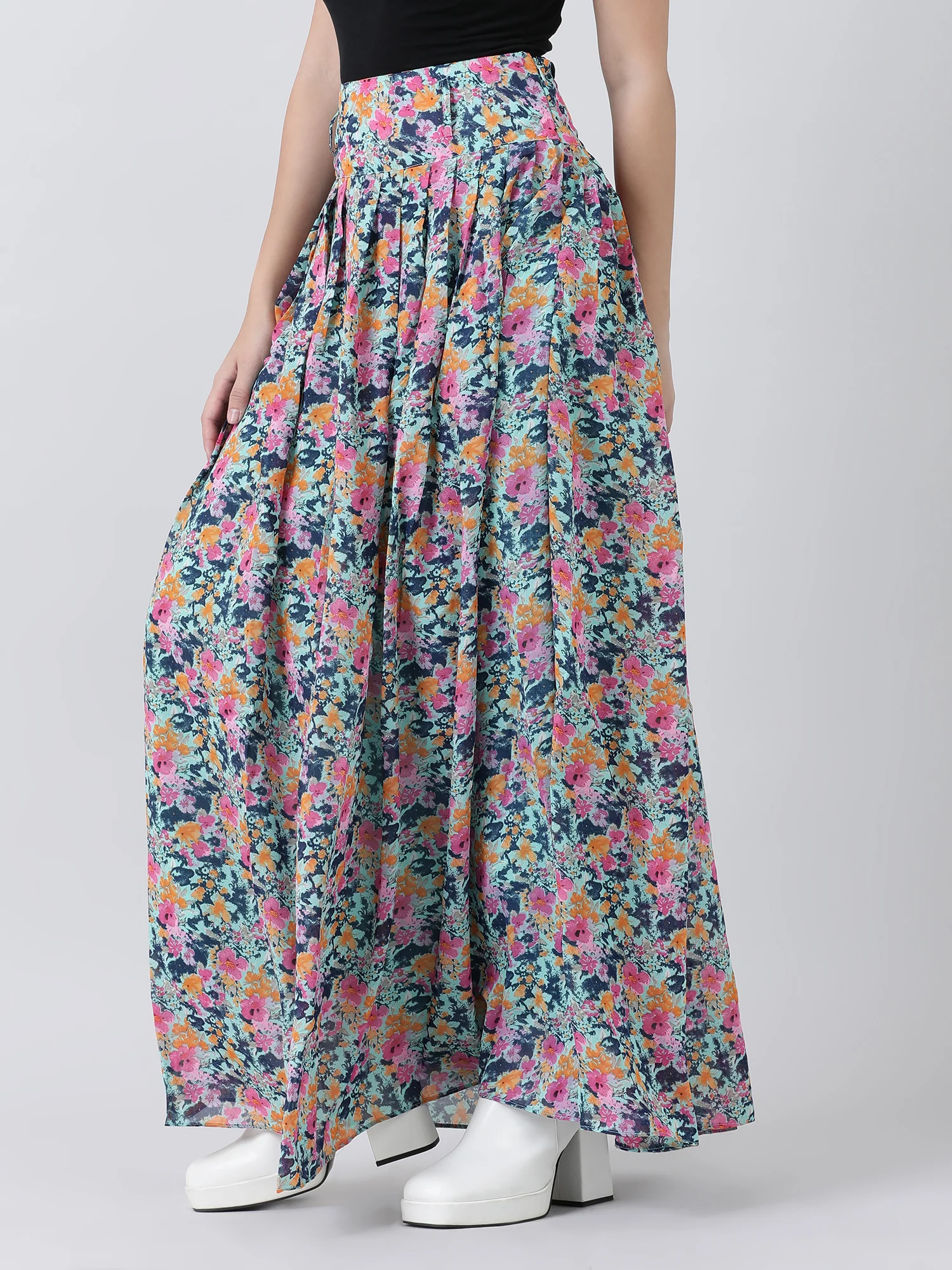 Women  Floral Maxi Skirt - Image 7