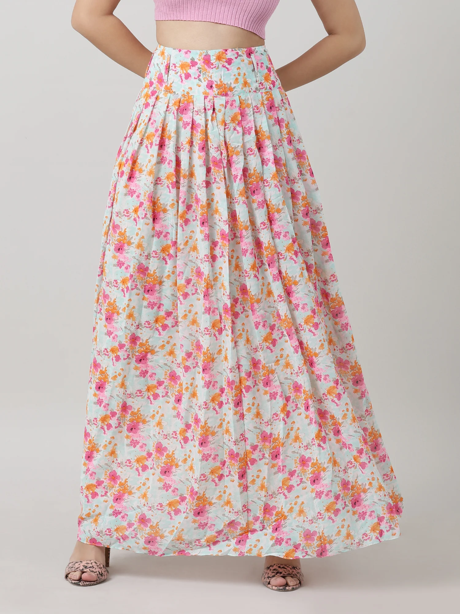 Women Floral  Maxi Skirt - Image 2