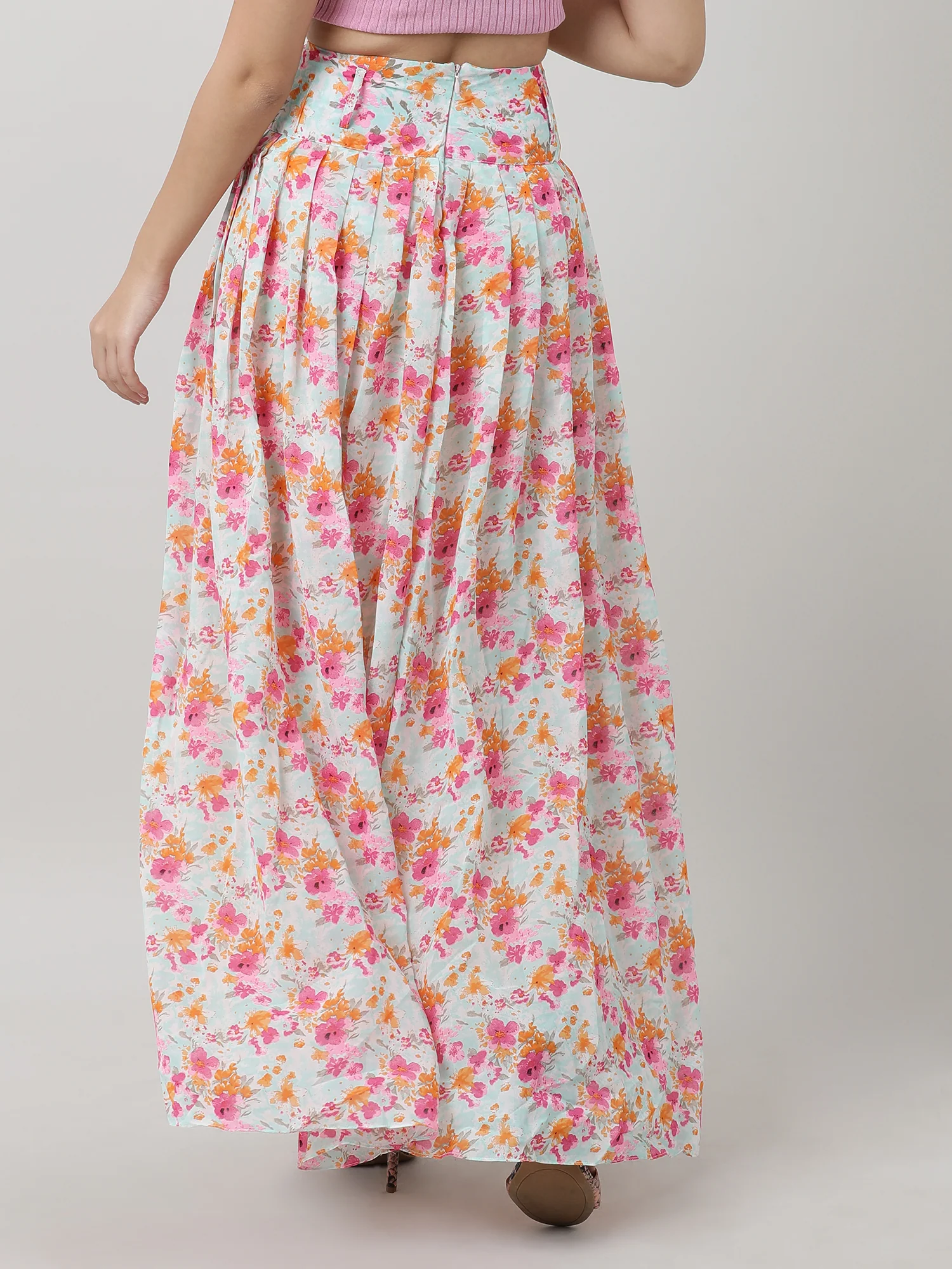 Women Floral  Maxi Skirt - Image 4