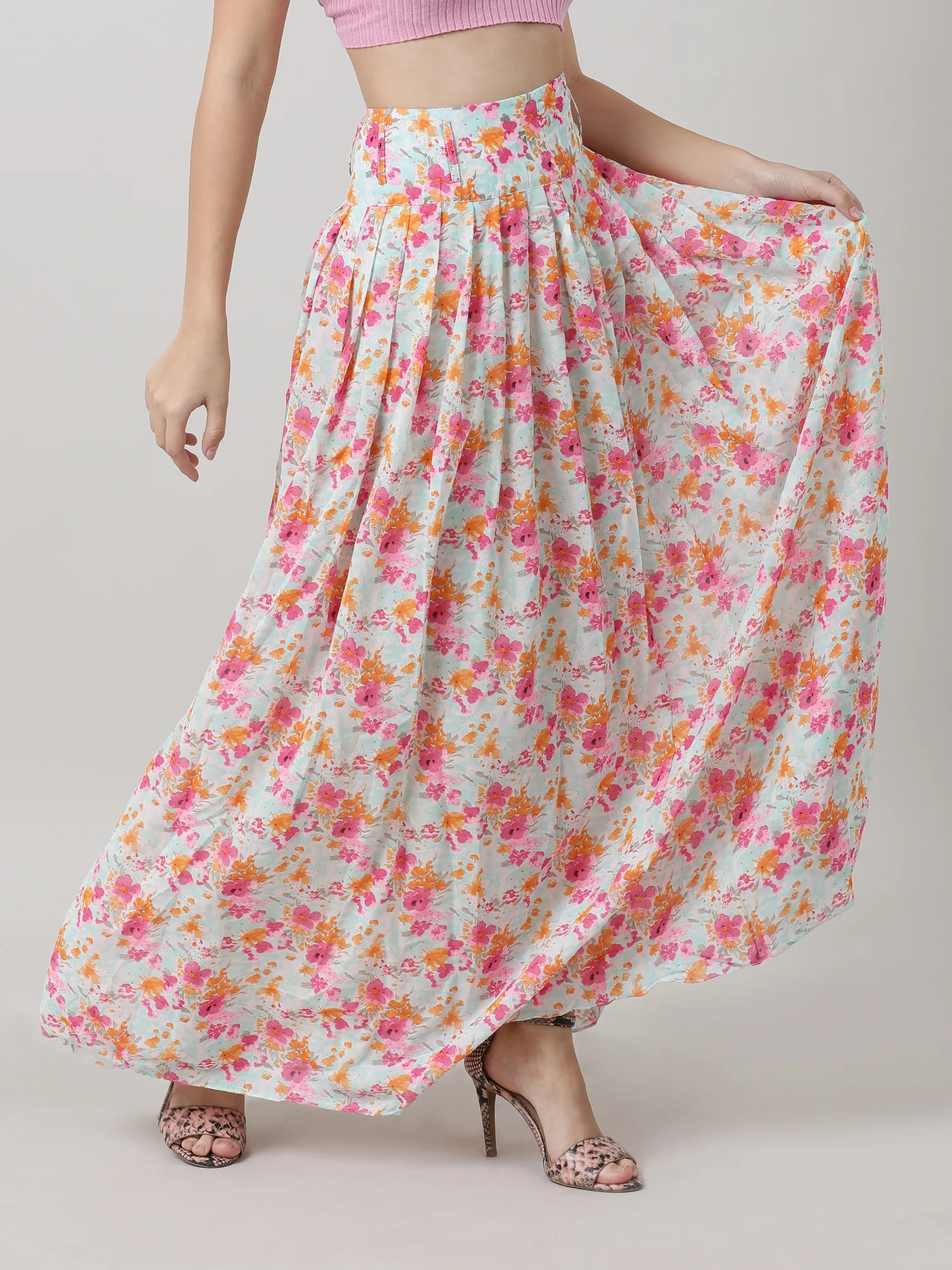 Women Floral  Maxi Skirt - Image 6