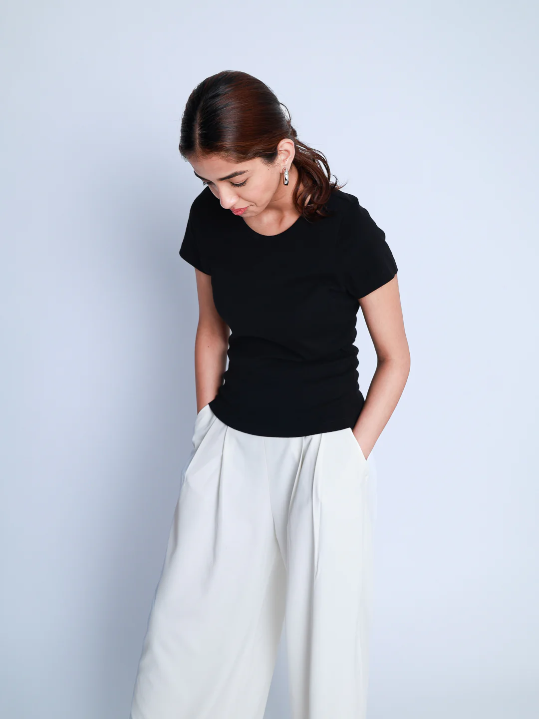 Women Ribbed Casual T-Shirt - Image 3