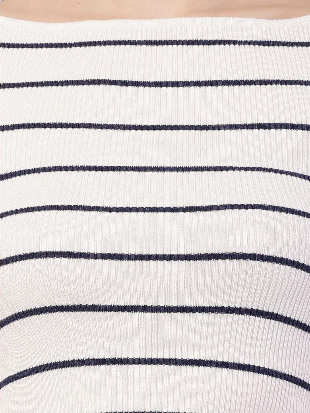 Women  Ribbed White Top - Image 5