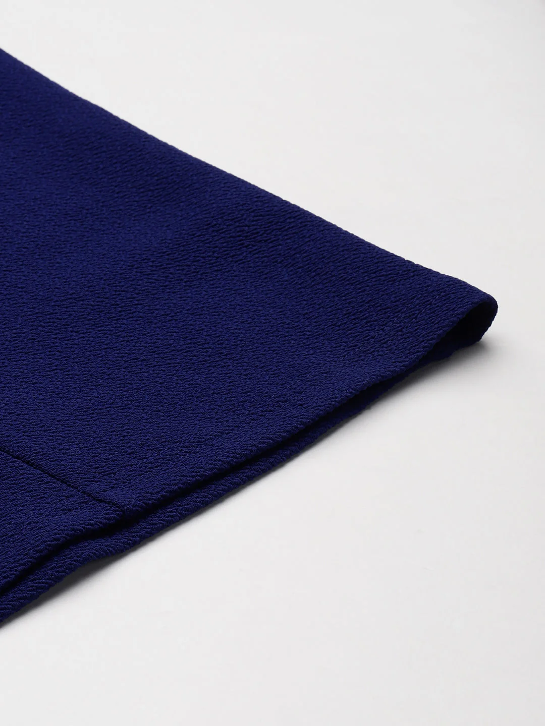 Women Royal Blue Twisted Midi Skirt - Image 6