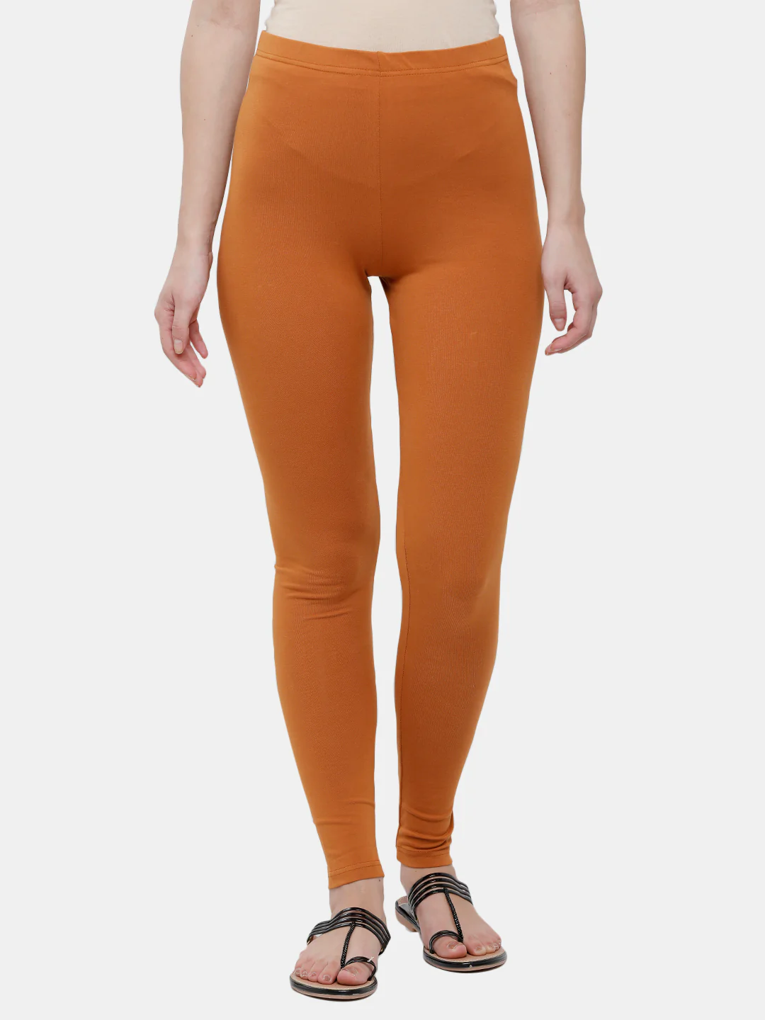 Women Rust Casual Leggings
