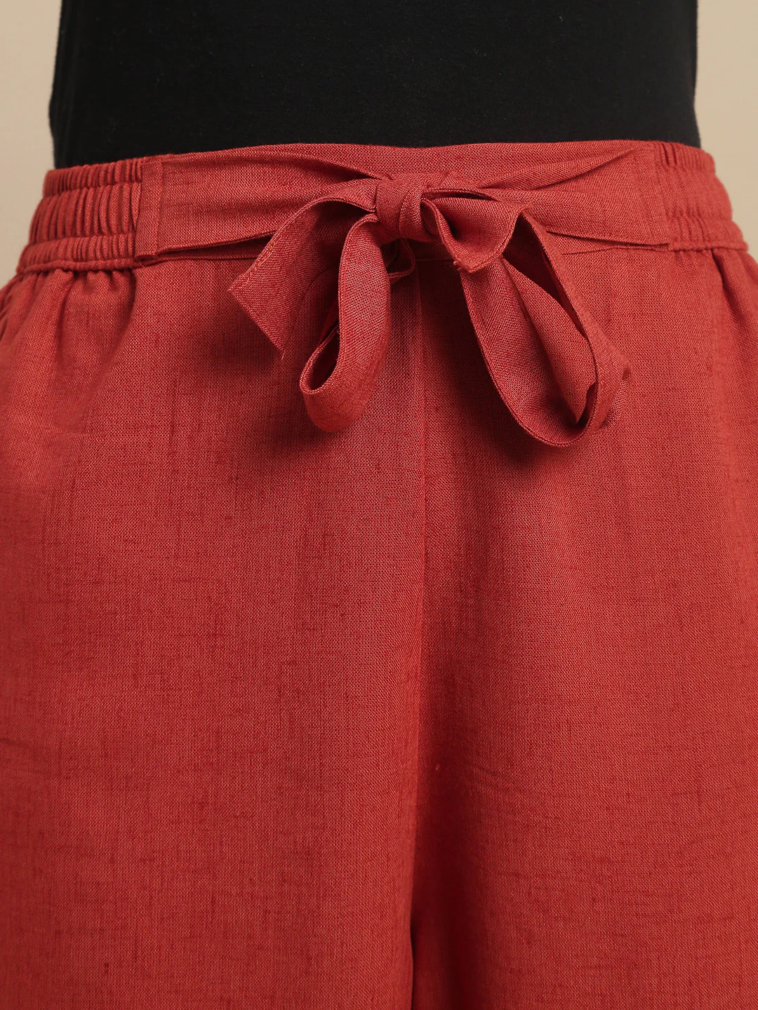 Women Rust  Casual Pants - Image 3