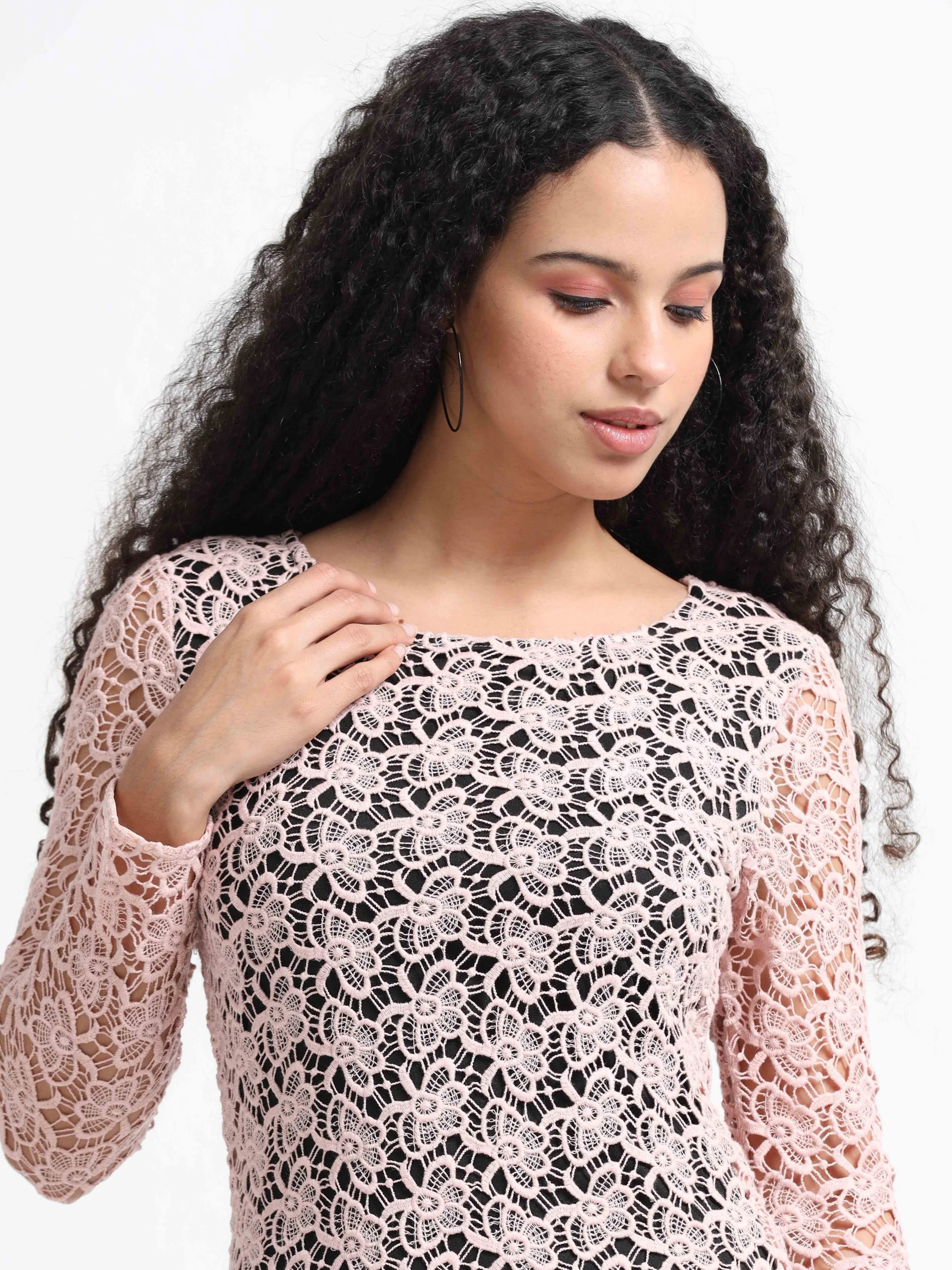 Women Bodycon Lace Dress - Image 5