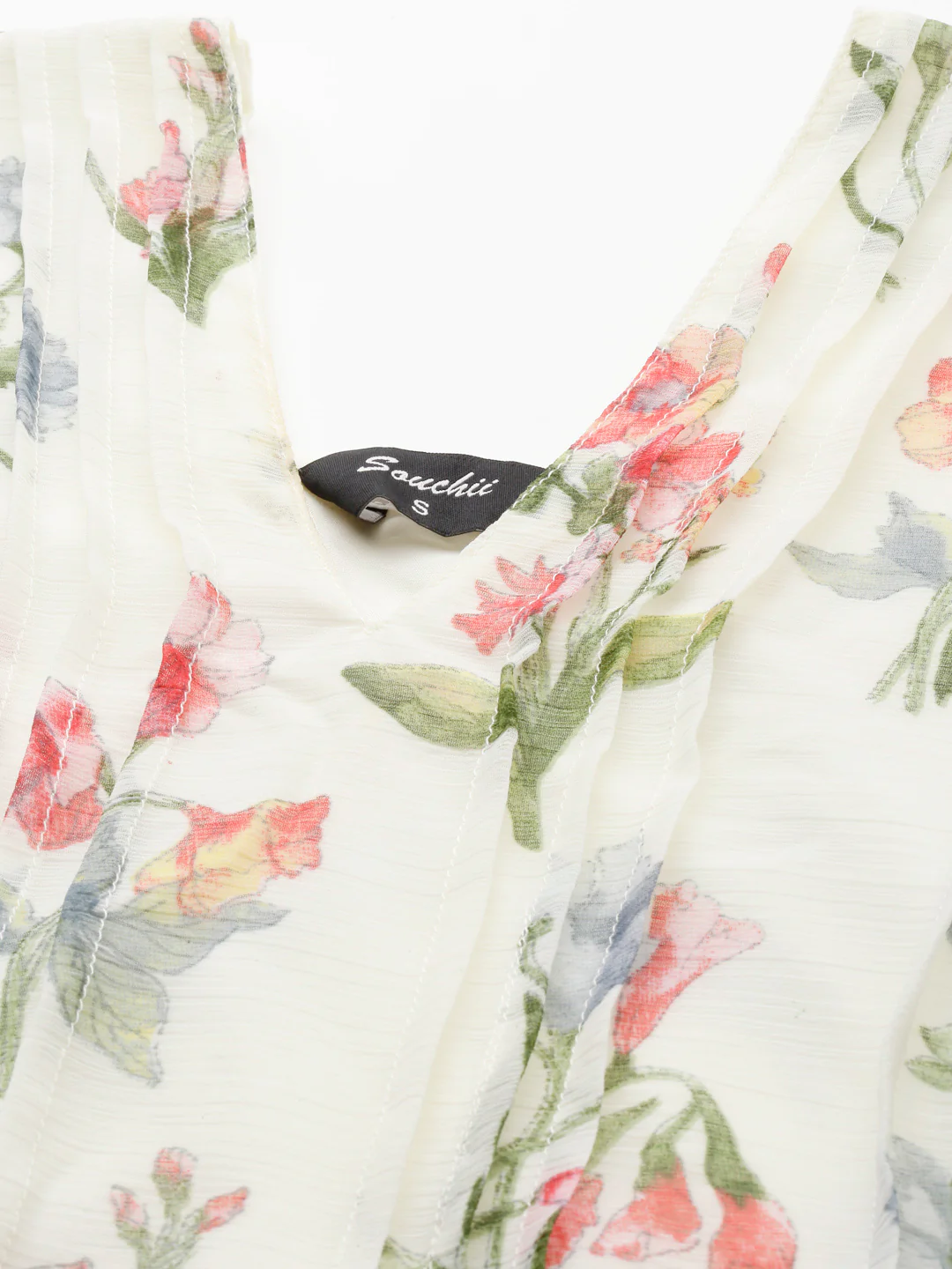 Women Soft Bloom Chiffon Dress - Image 4