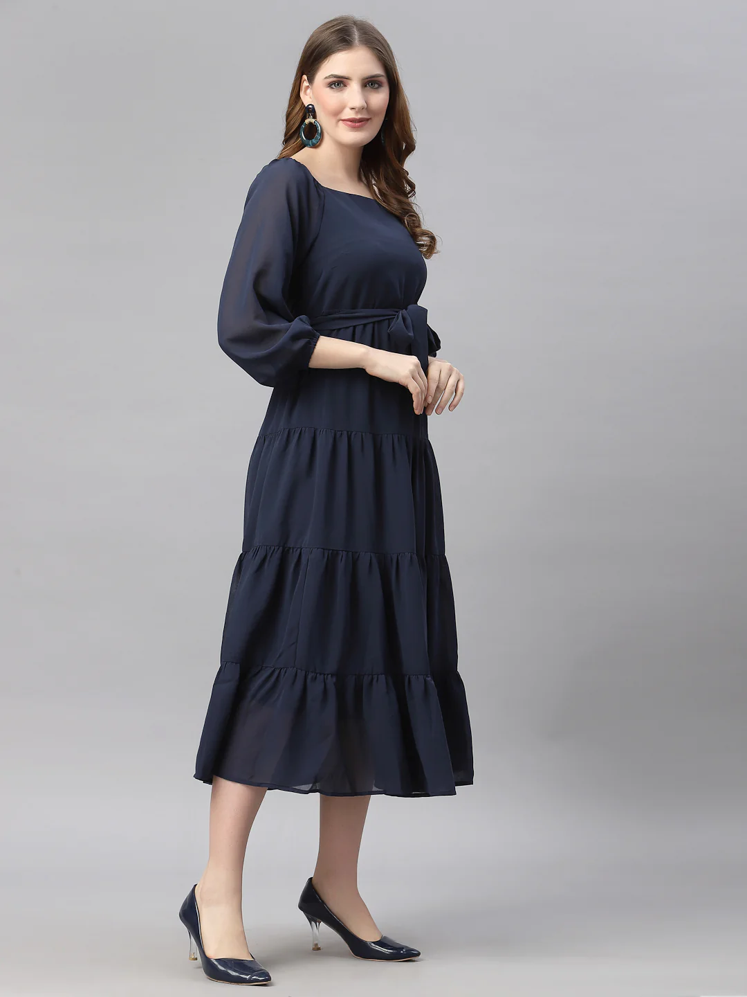 Women Solid Dress - Image 2