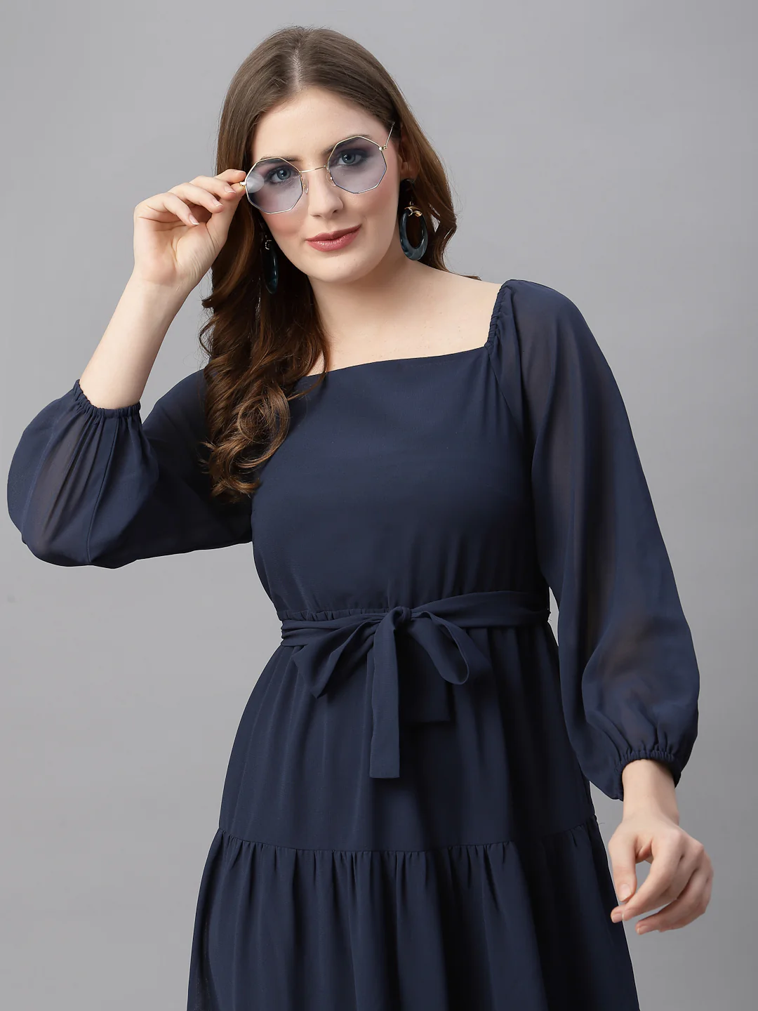 Women Solid Dress - Image 3