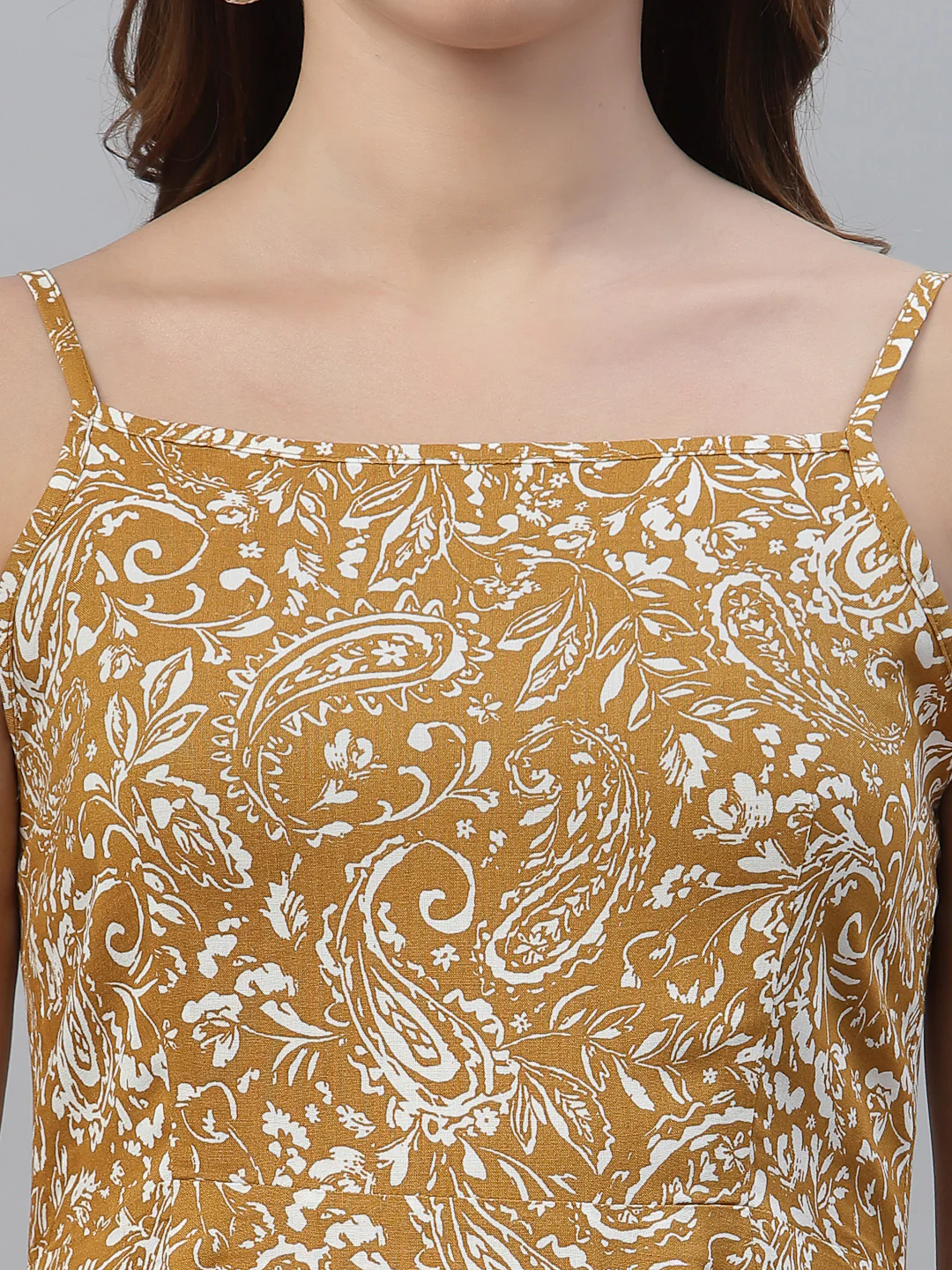 Women Squared Neck Sleeveless Dress - Image 7