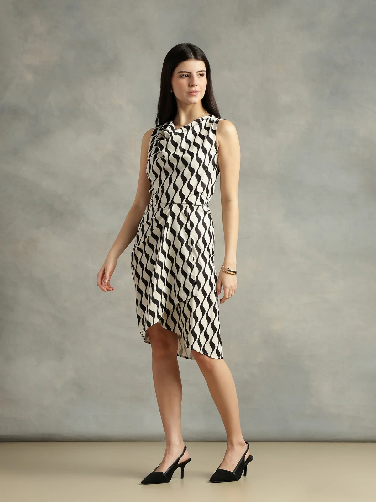 Women Strong and Brave off white bodycon dress - Image 3