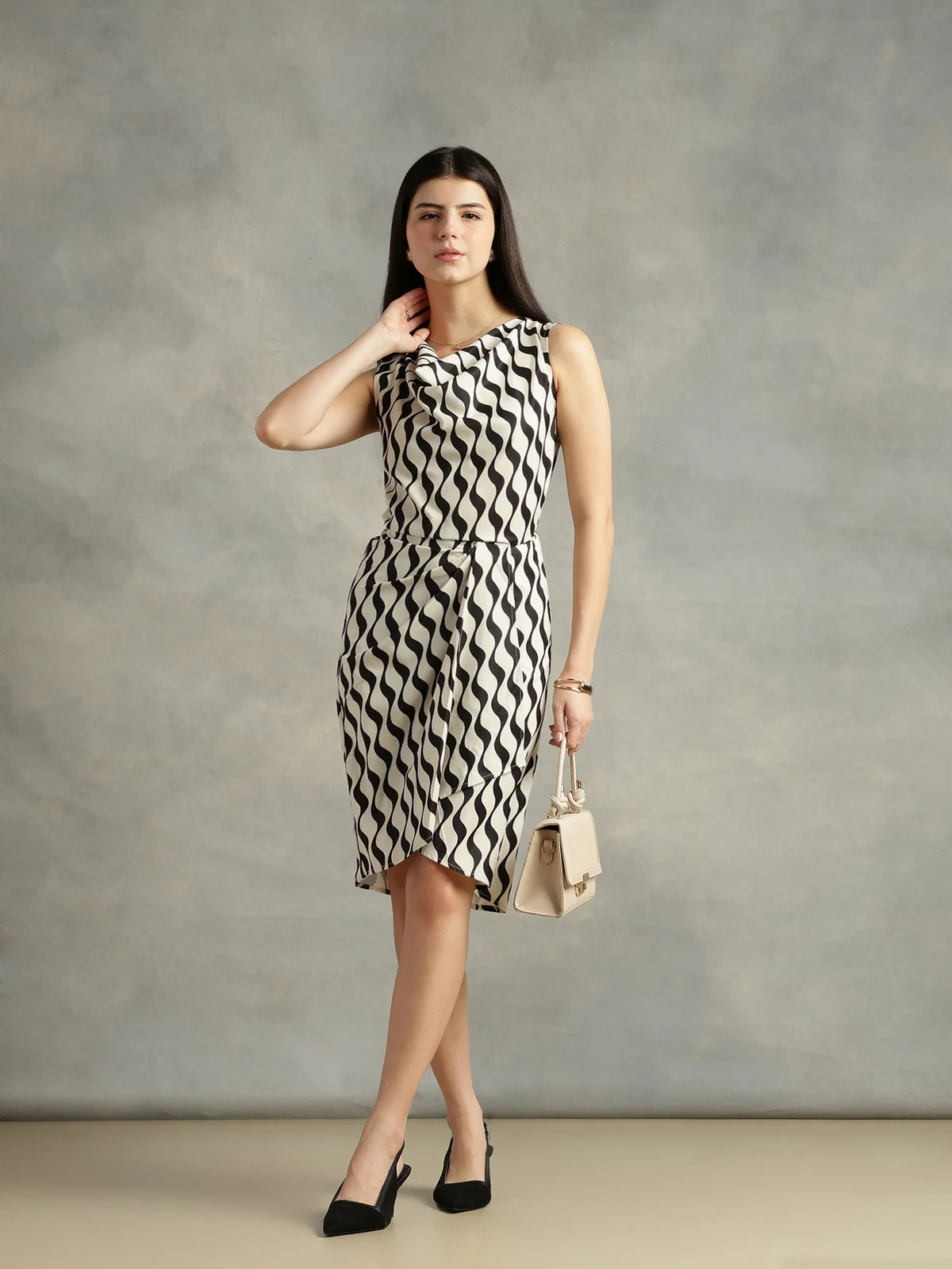 Women Strong and Brave off white bodycon dress - Image 4
