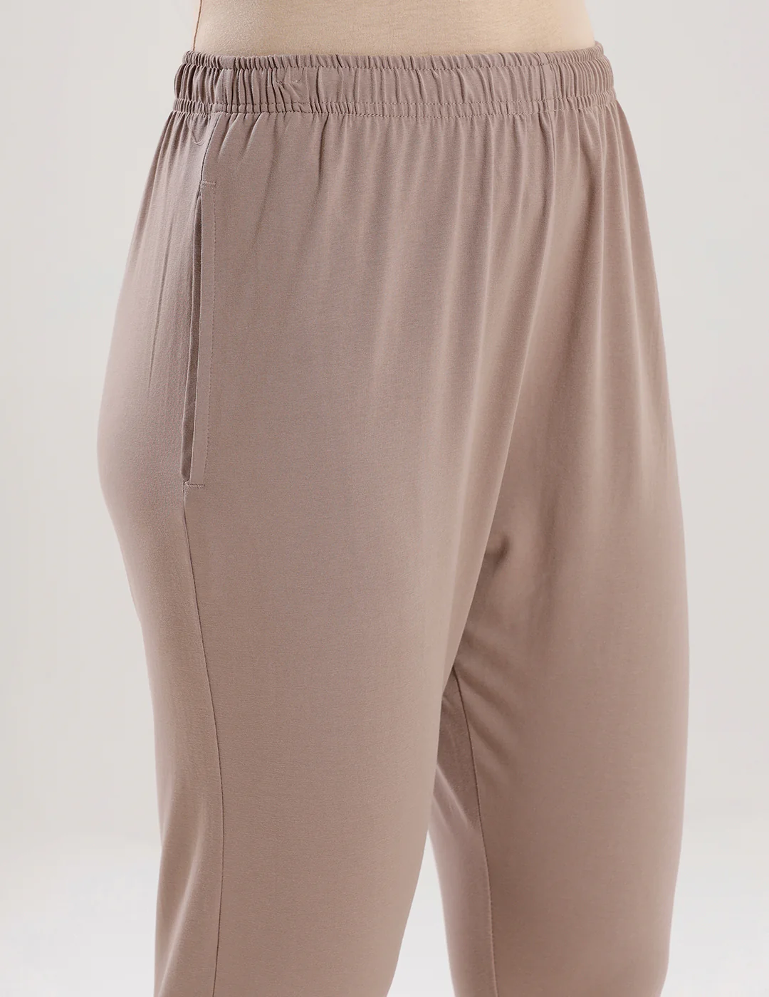 Women Taupe Casual Pants - Image 4
