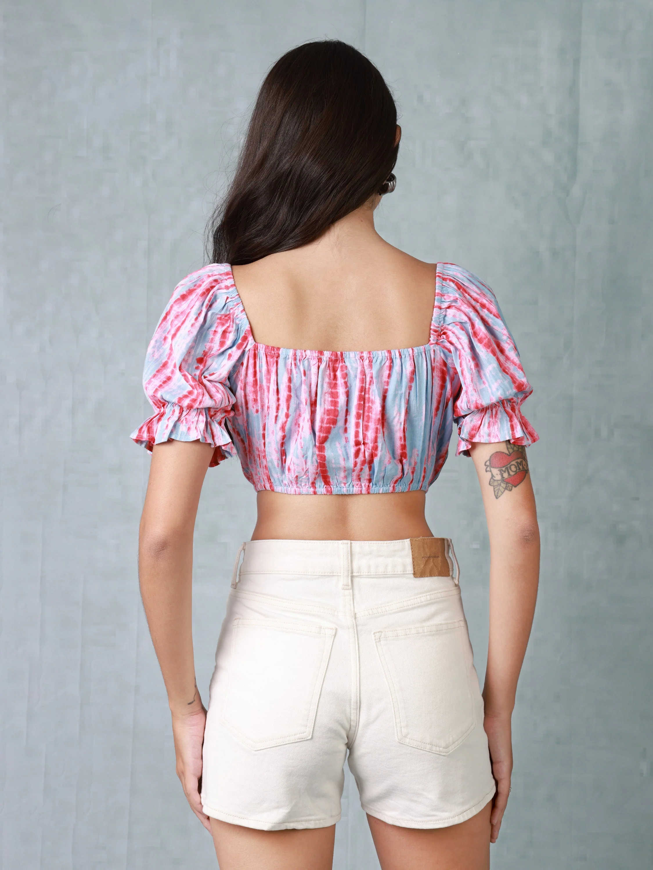 Women Tie & Die Crop Top - Image 4