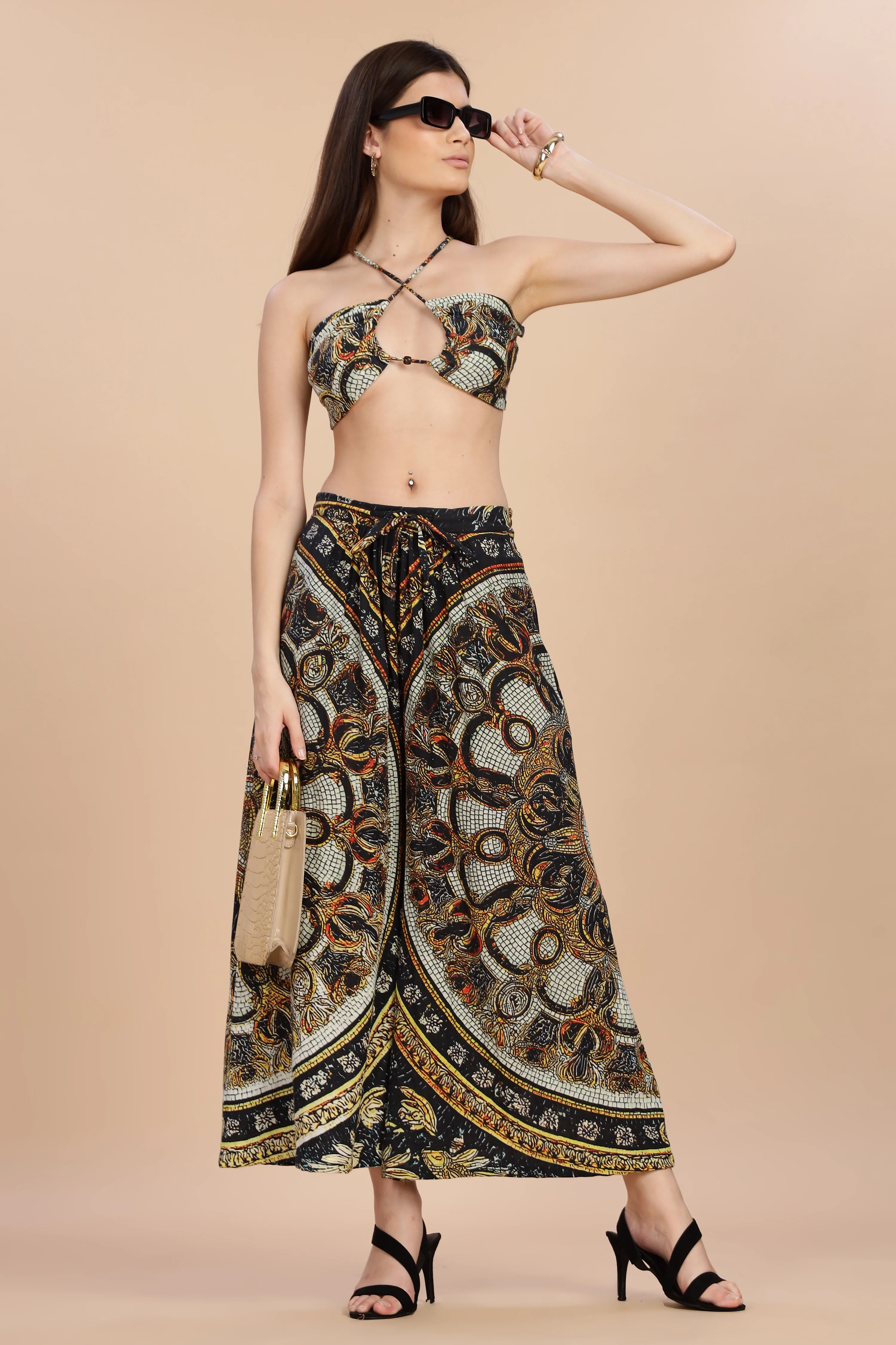 Women Topaz Gauge Cotton Co-Ord Set - Image 3