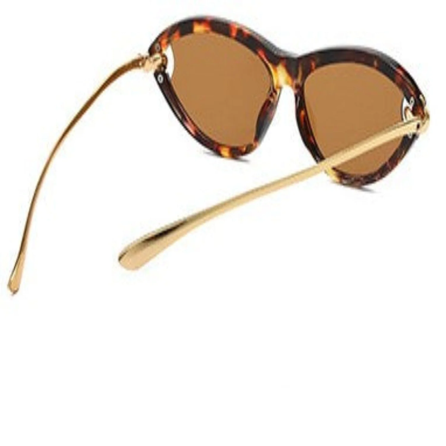 Women Tortoiseshell Cat Eye Brown Sunglasses - Image 3