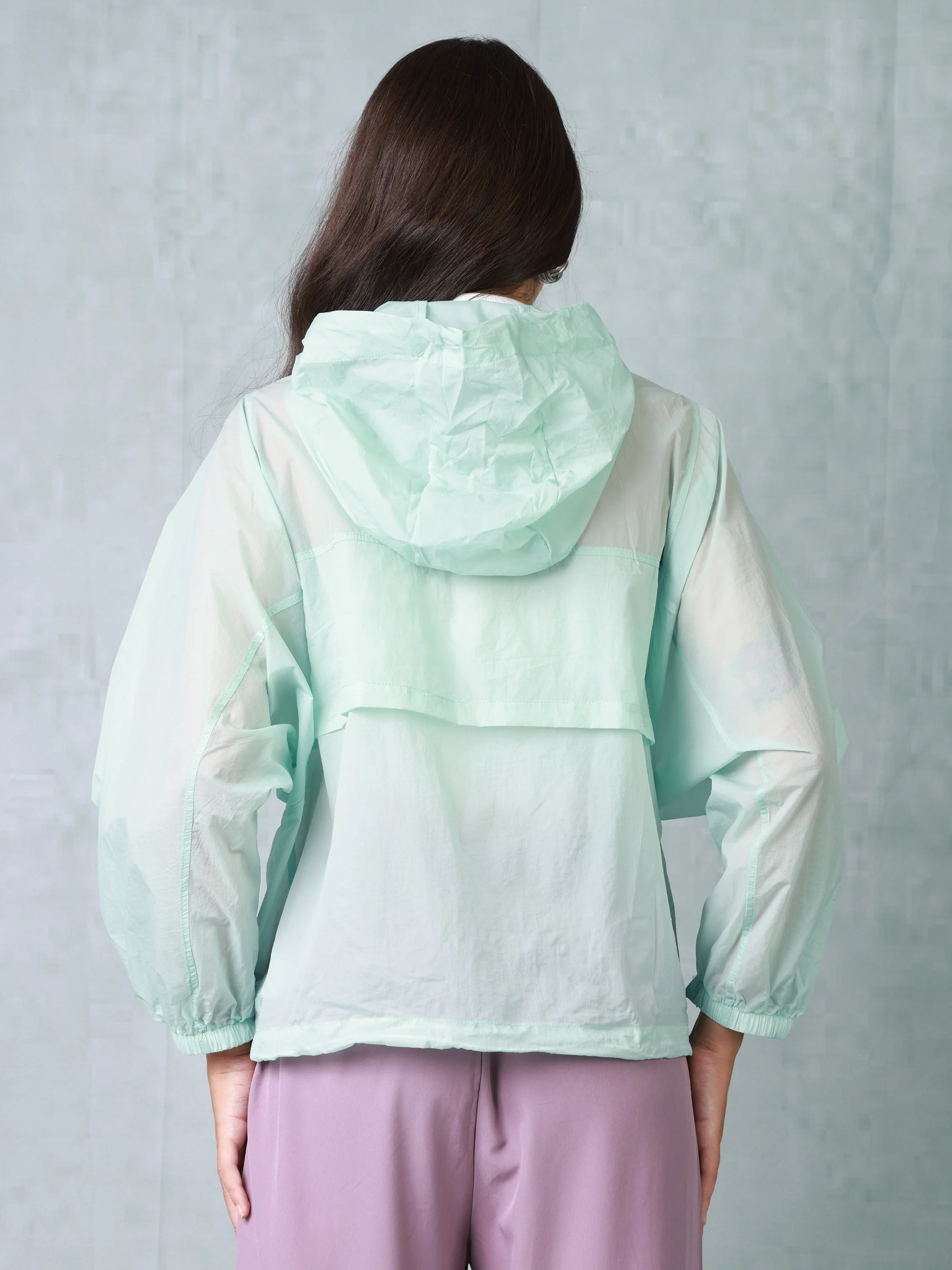 Women Touquise Parachute hooded Jacket - Image 4