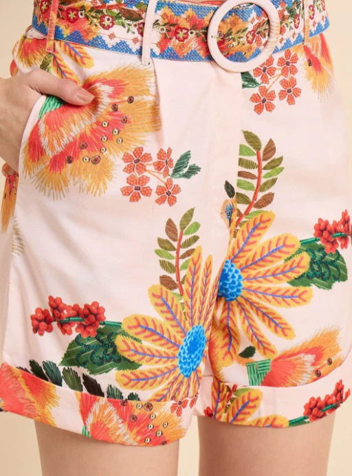 Women Tropical Romance Printed Short - Image 5