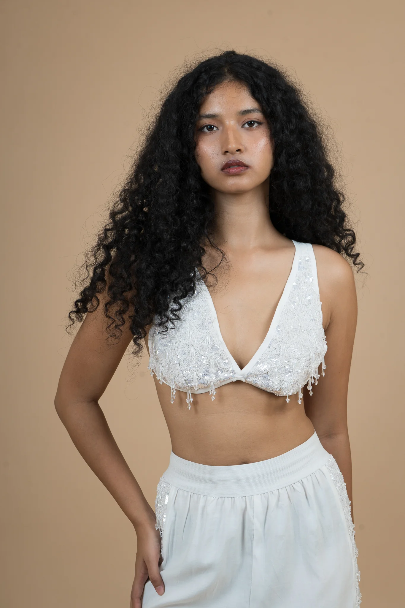 Women Velvet Snow Bralette Cotton Top - Image 10