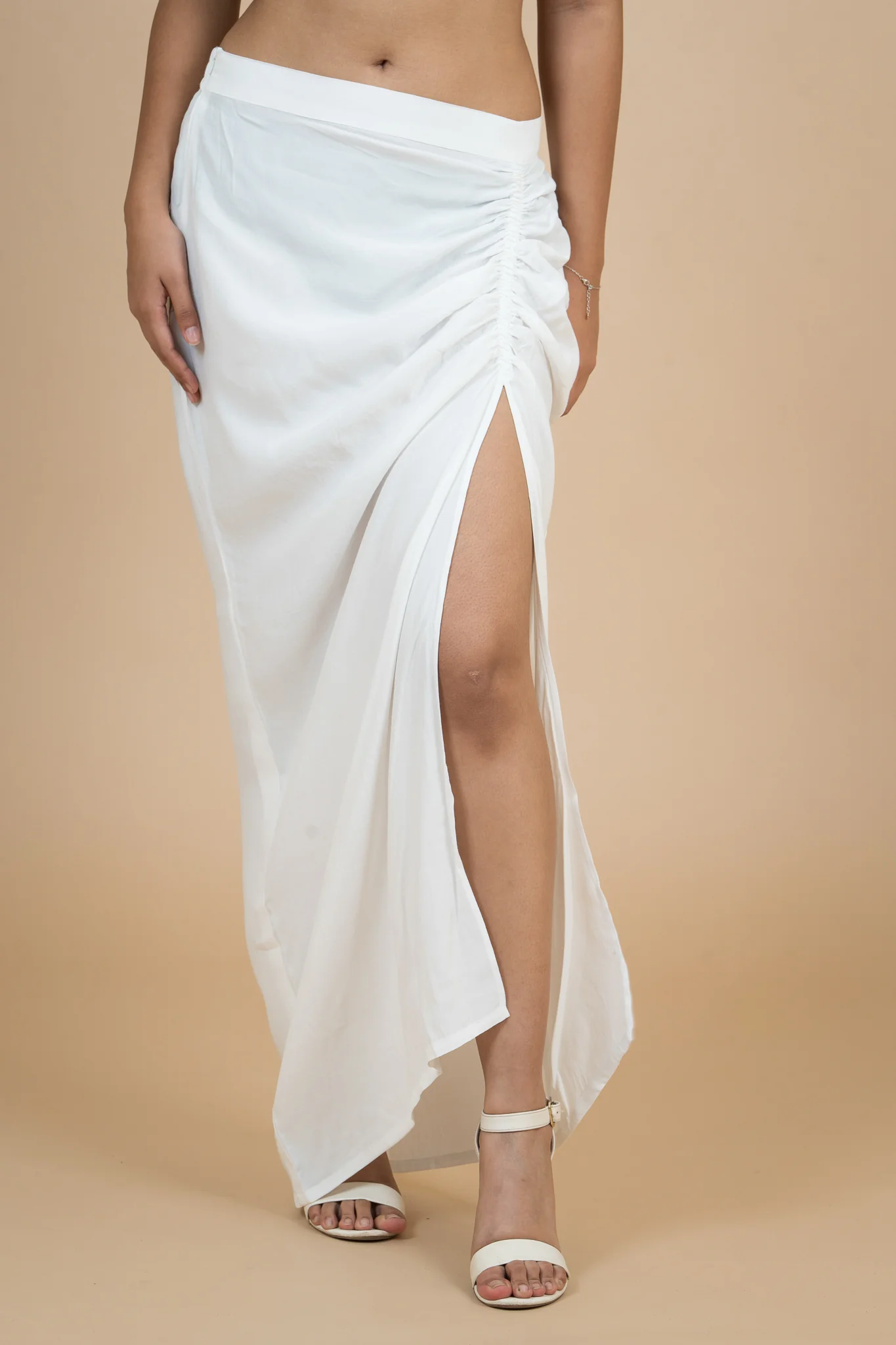 Women Velvet Snow Draped Cotton Skirt - Image 11