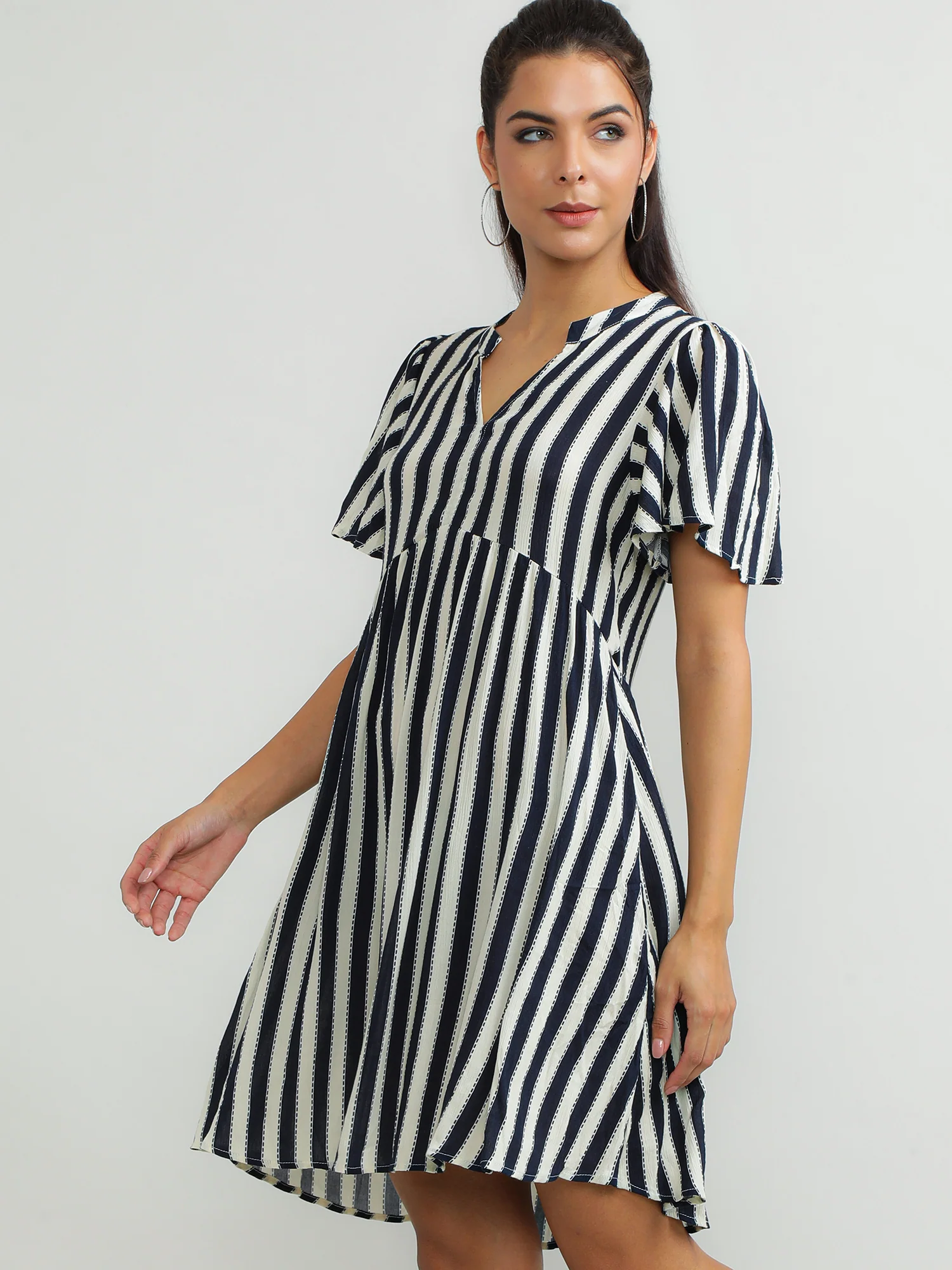 Women Viscose Black Glamorous Dress - Image 6
