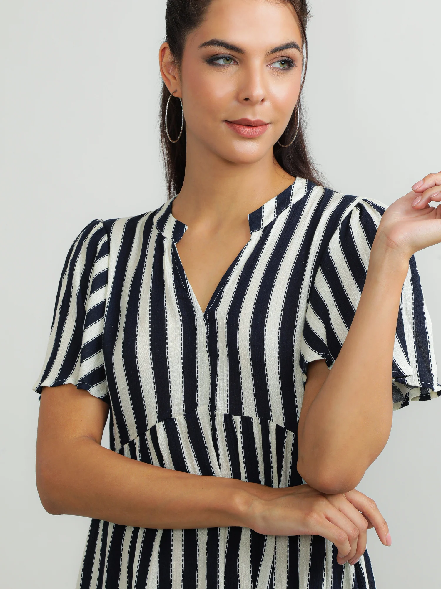 Women Viscose Black Glamorous Dress - Image 7