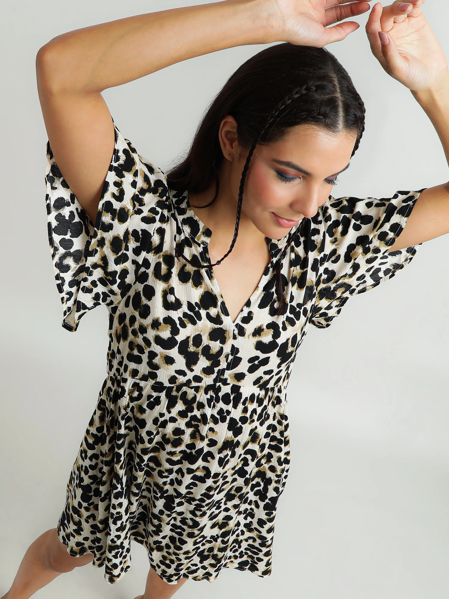 Women Viscose Black Party Dress - Image 9