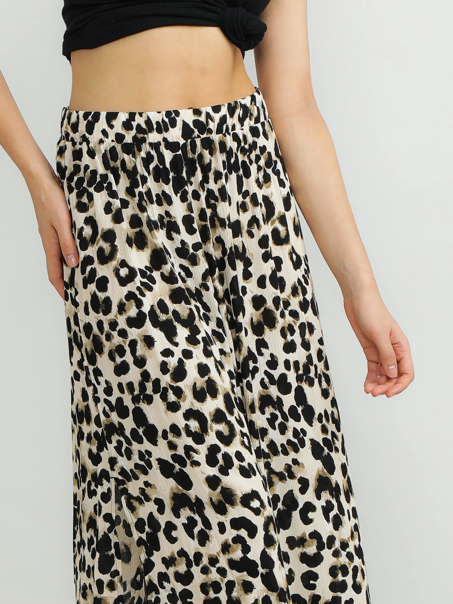 Women Viscose Black Party Skirt - Image 6