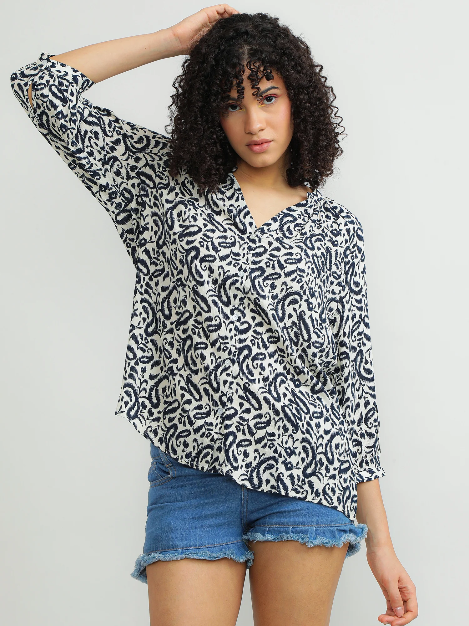 Women Viscose Black Versatile Top - Image 3