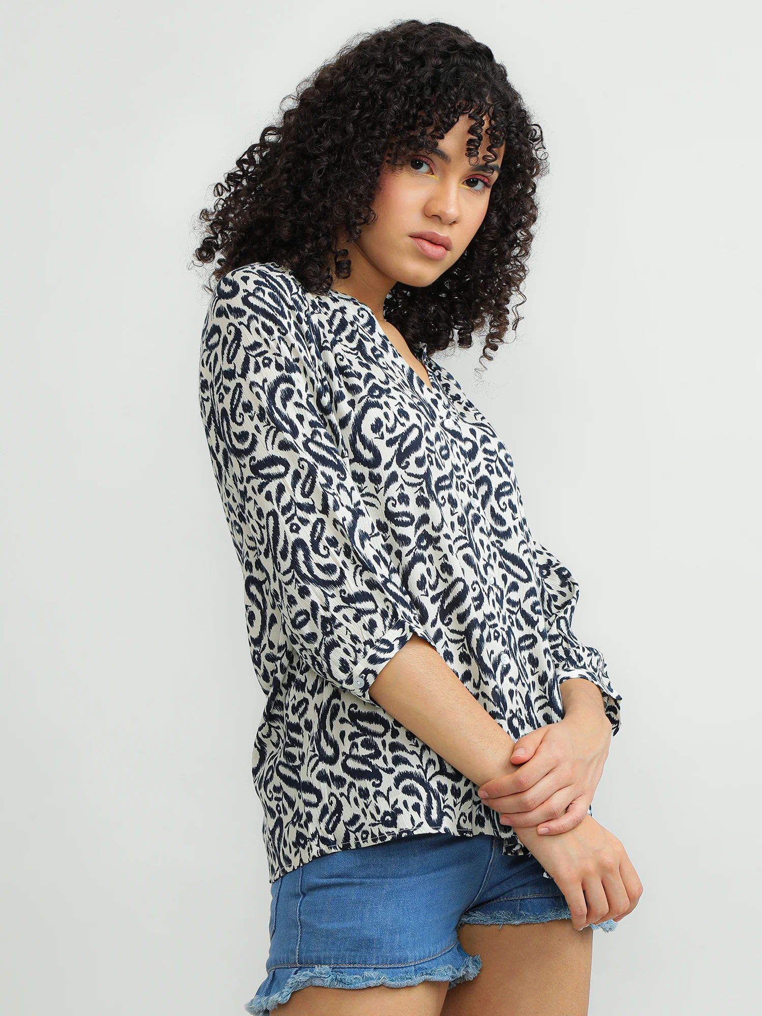 Women Viscose Black Versatile Top - Image 6