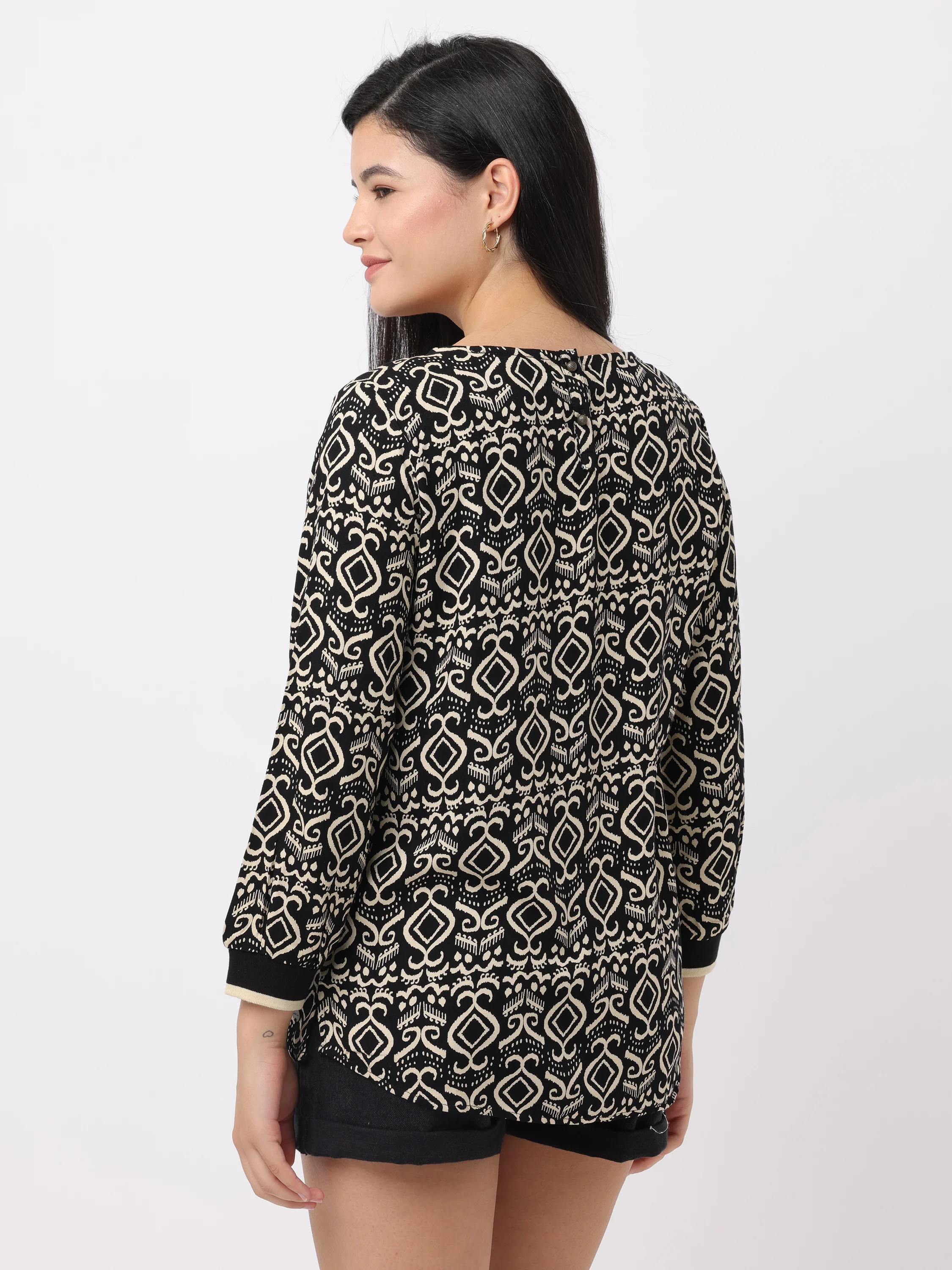 Women Viscose Cool Black Top - Image 5