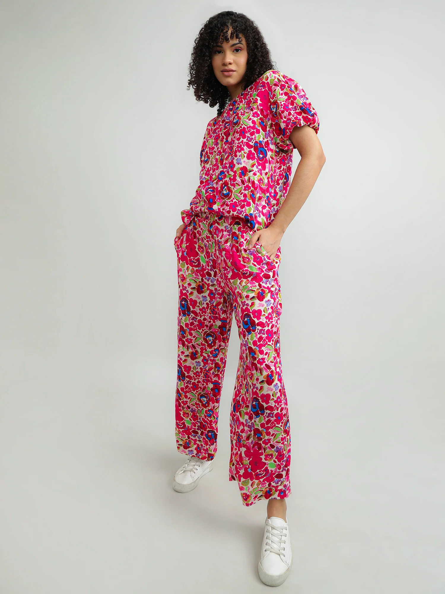 Women Viscose Multicolour Comfy Pants - Image 2