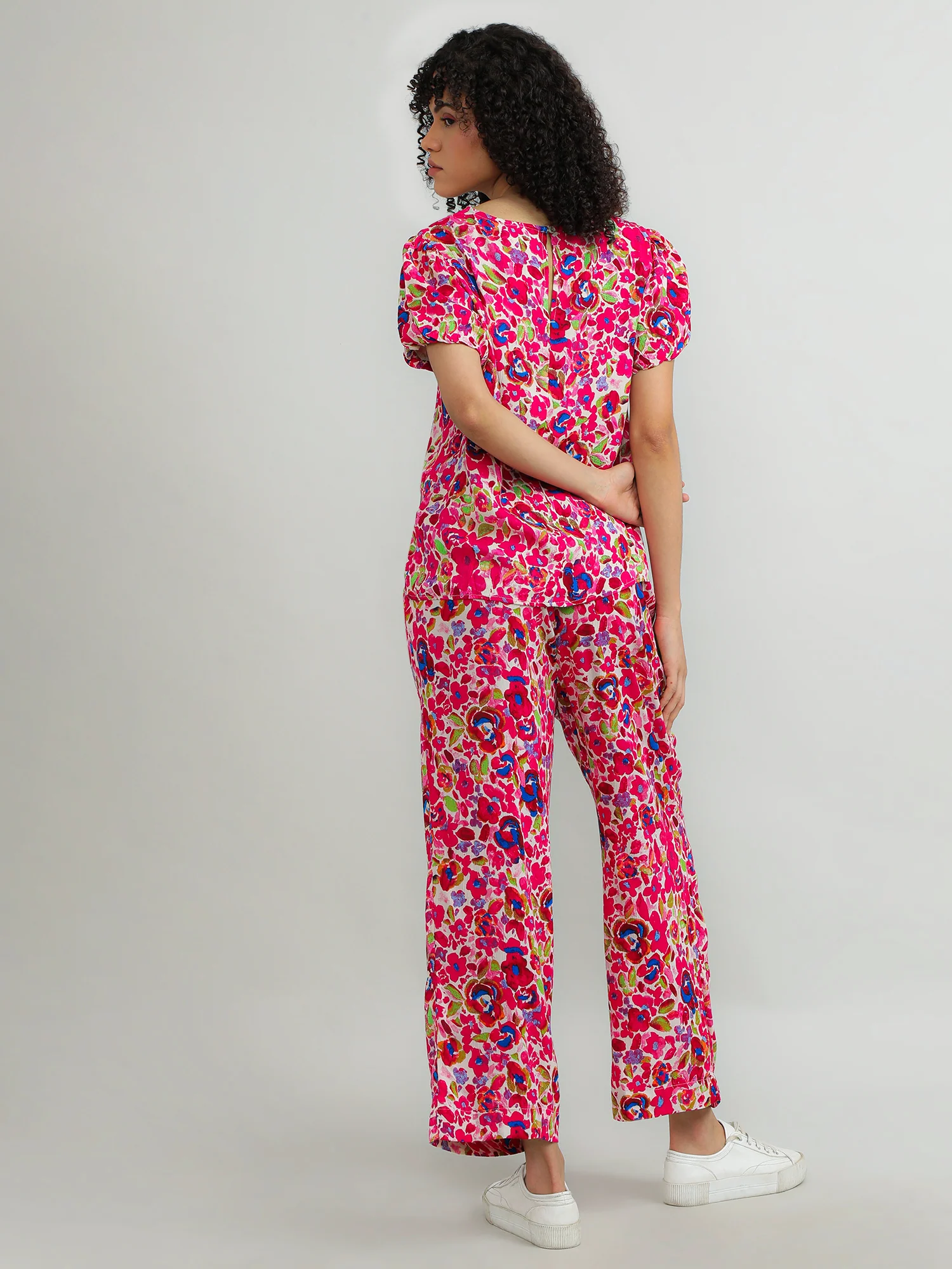 Women Viscose Multicolour Comfy Pants - Image 5