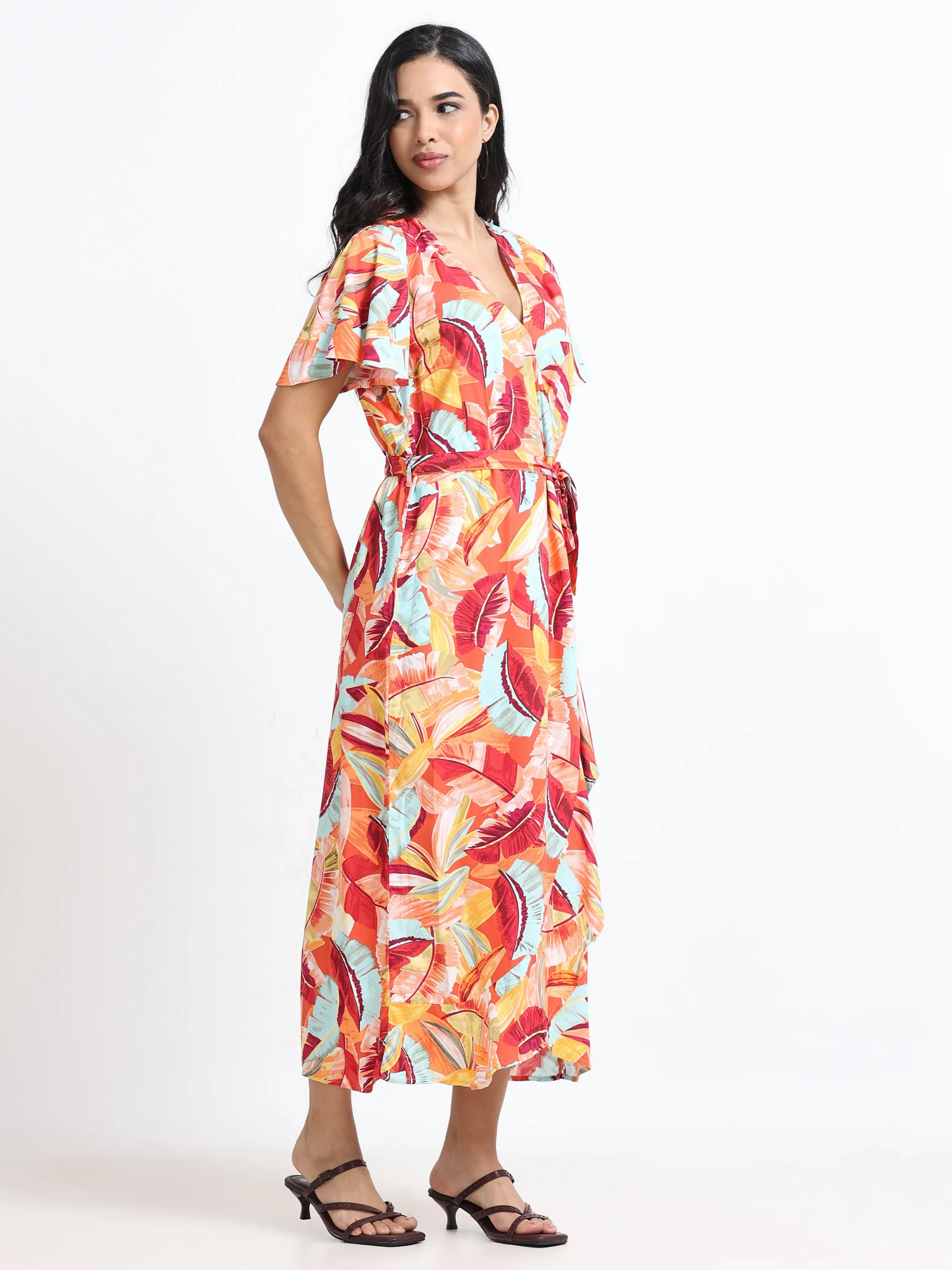 Women Viscose Maxi Party Dress - Image 5